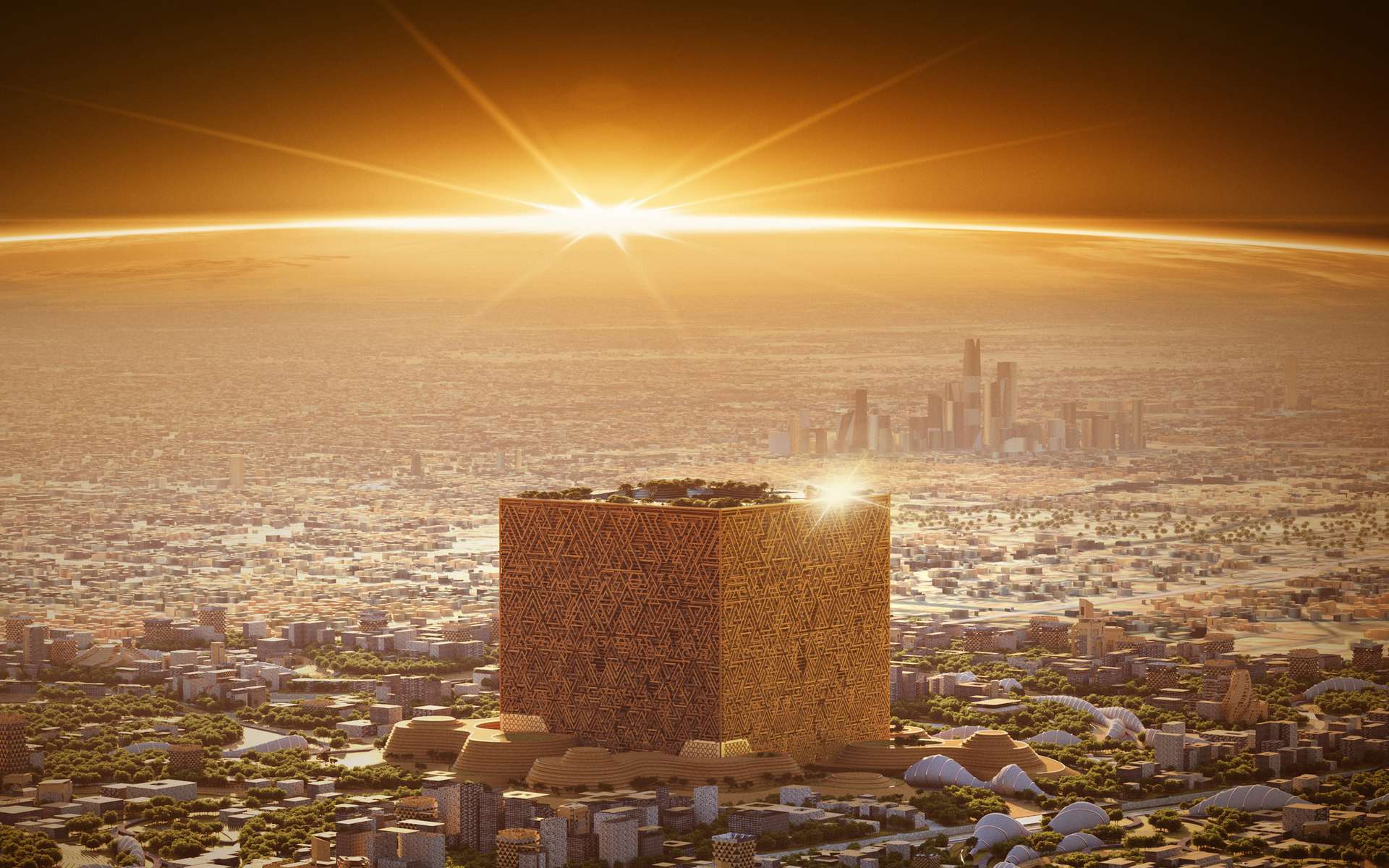 Le projet pharaonique de l'Arabie Saoudite de construire un cube monumental de 400 mètres de côté !