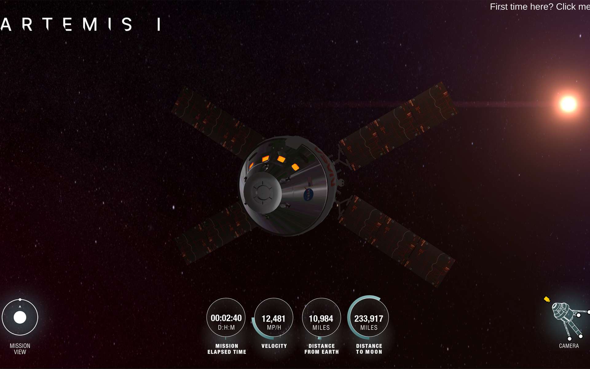 Artemis I : suivez la mission vers la Lune en temps réel via ce site de la Nasa