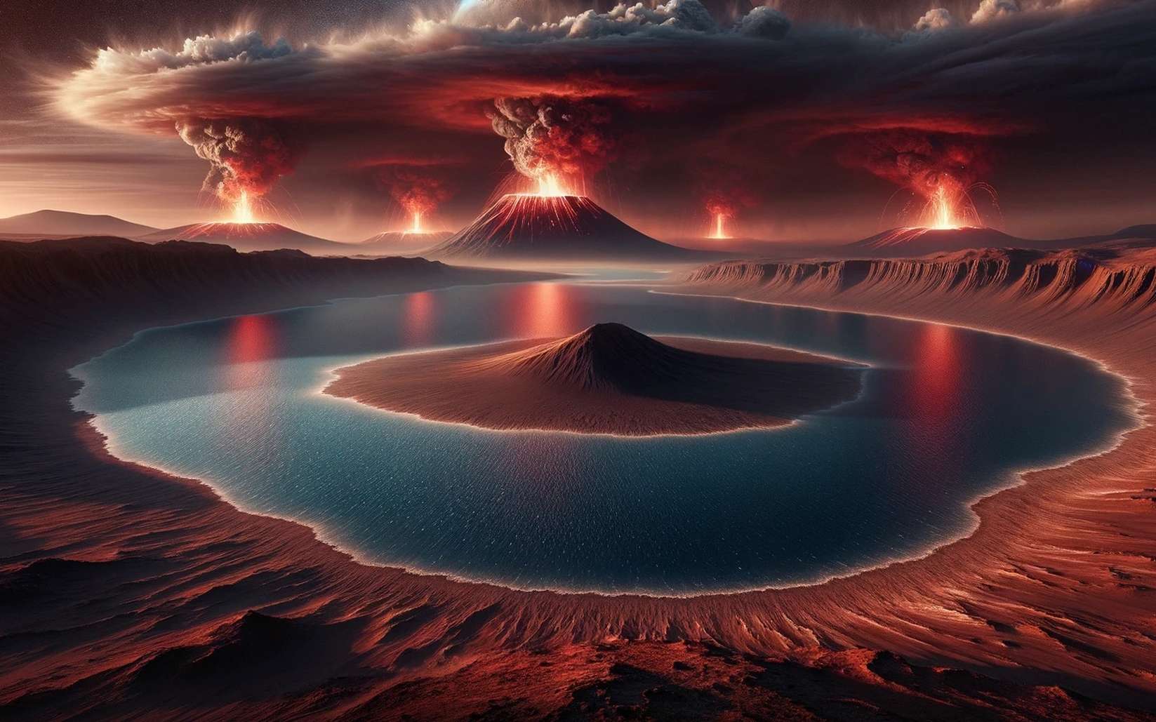 La vie sur Mars aurait pu se développer dans cet ancien lac près de volcans en activité