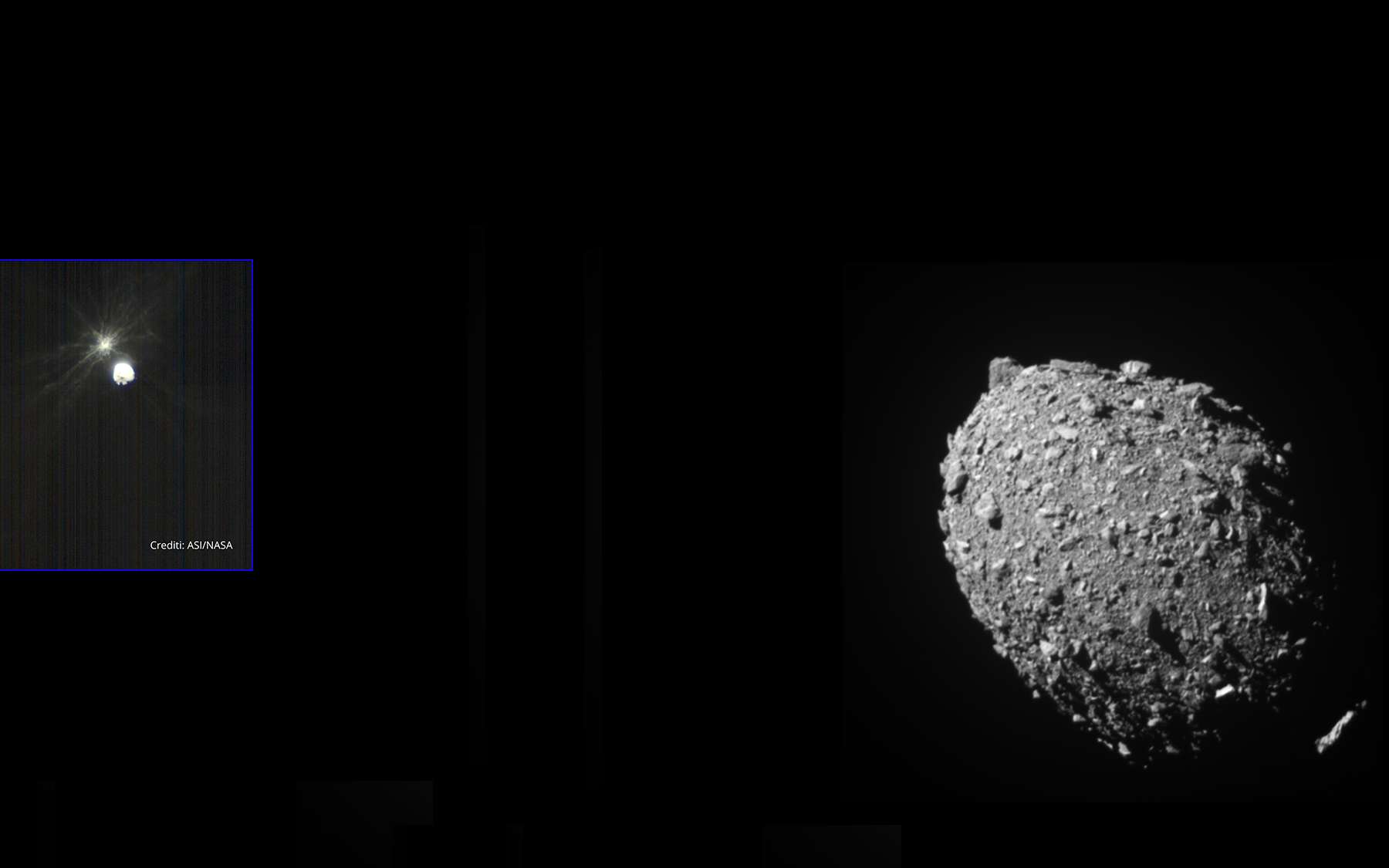 Regardez comment l’astéroïde réagit à la collision avec la sonde Dart
