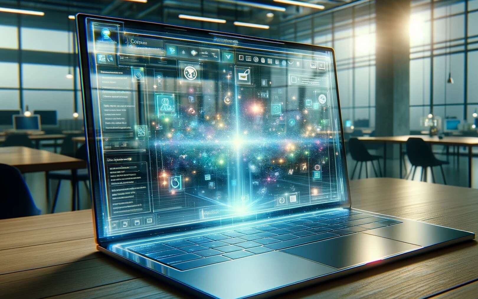 Enfin un ordinateur portable avec écran transparent qui ouvre de nouvelles perspectives en informatique