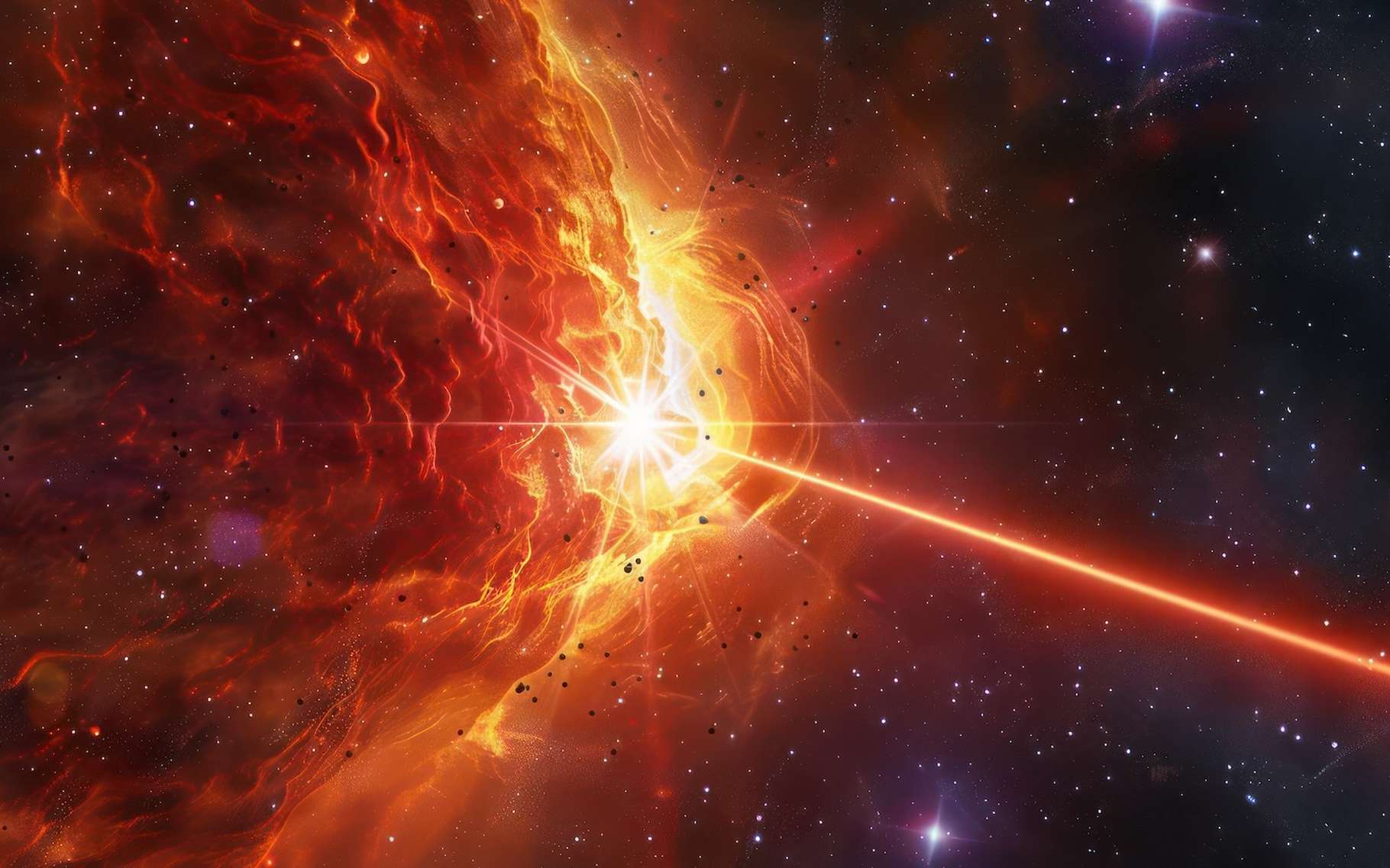 Un scintillement banal à première vue vient de révéler la source d'un mystérieux phénomène cosmique