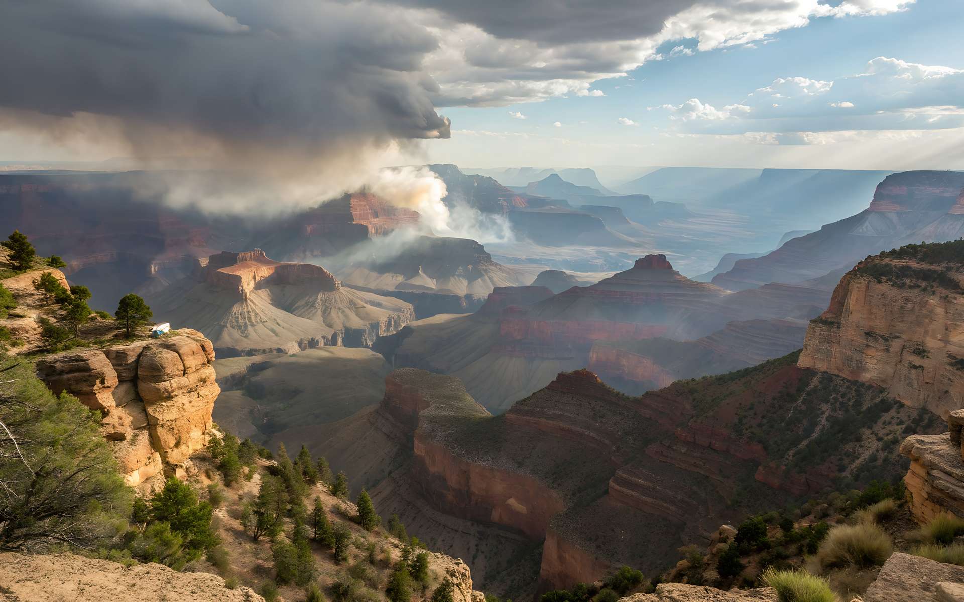 Le Grand Canyon face à l'inimaginable : un incendie a ravagé plus de 50 000 hectares et crée ses propres nuages d'orage !