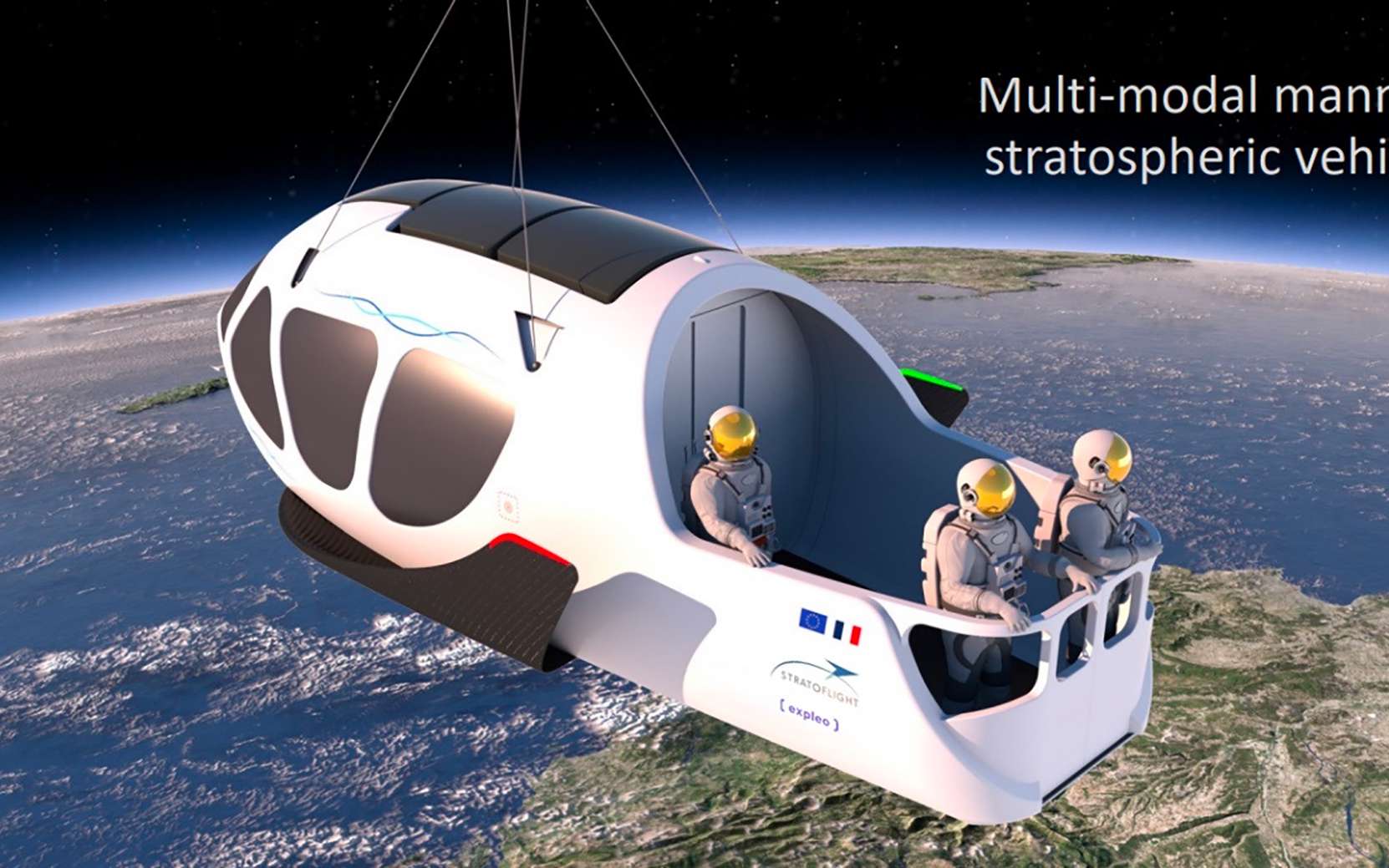 Tourisme spatial : une capsule française avec un balcon pour observer la terre depuis l'espace