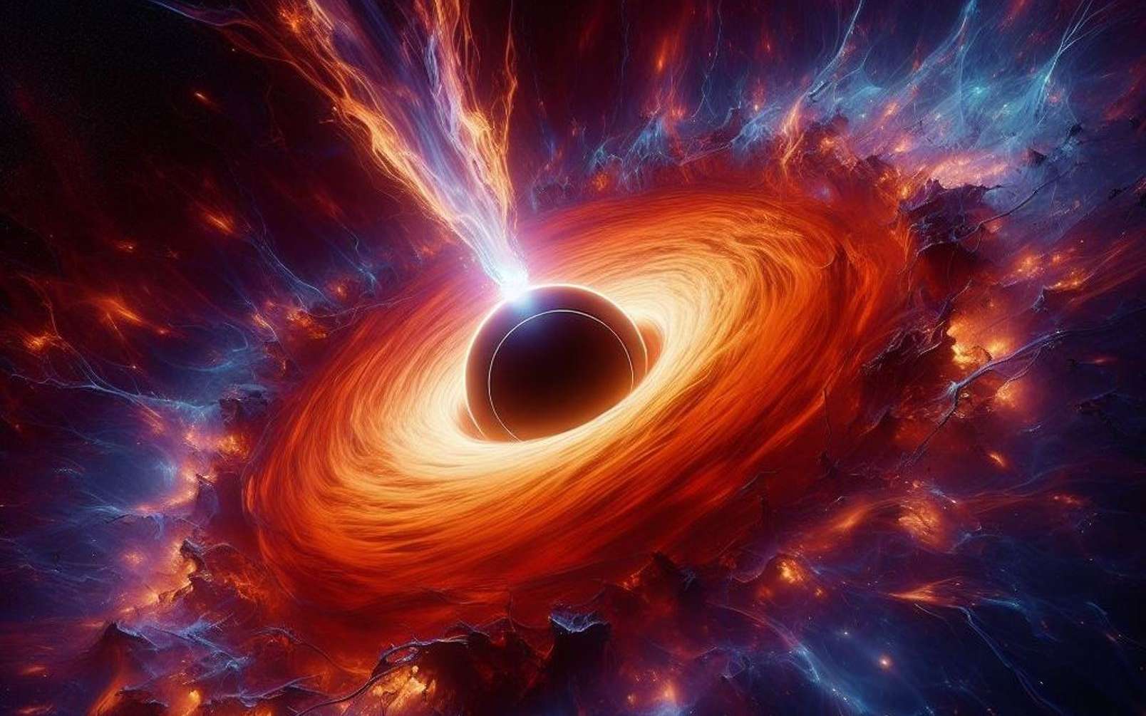 Une éruption titanesque de trou noir a créé 19 amas géants d'étoiles !