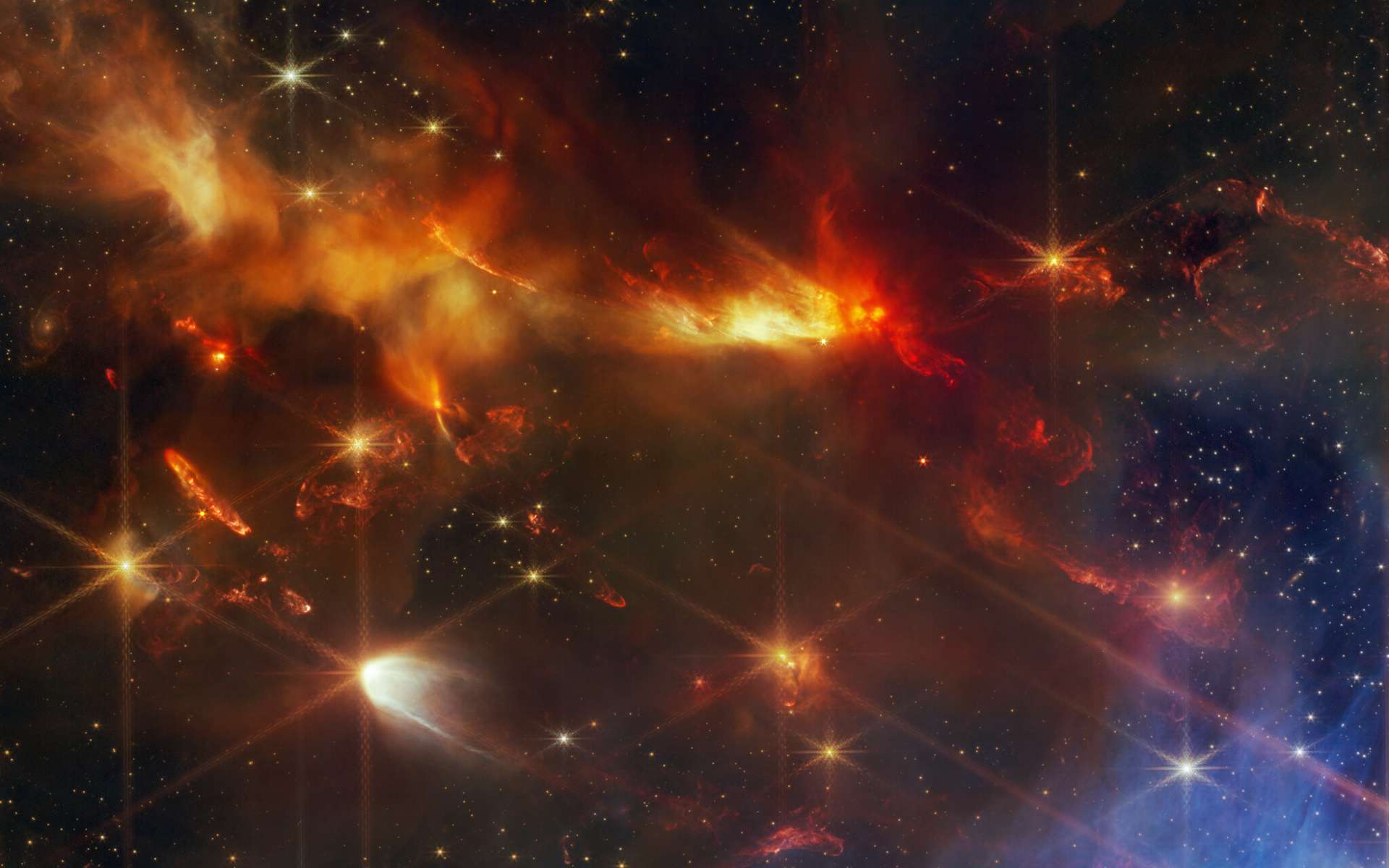 Le James-Webb a découvert des jets d'étoiles alignés. Un mystère ?