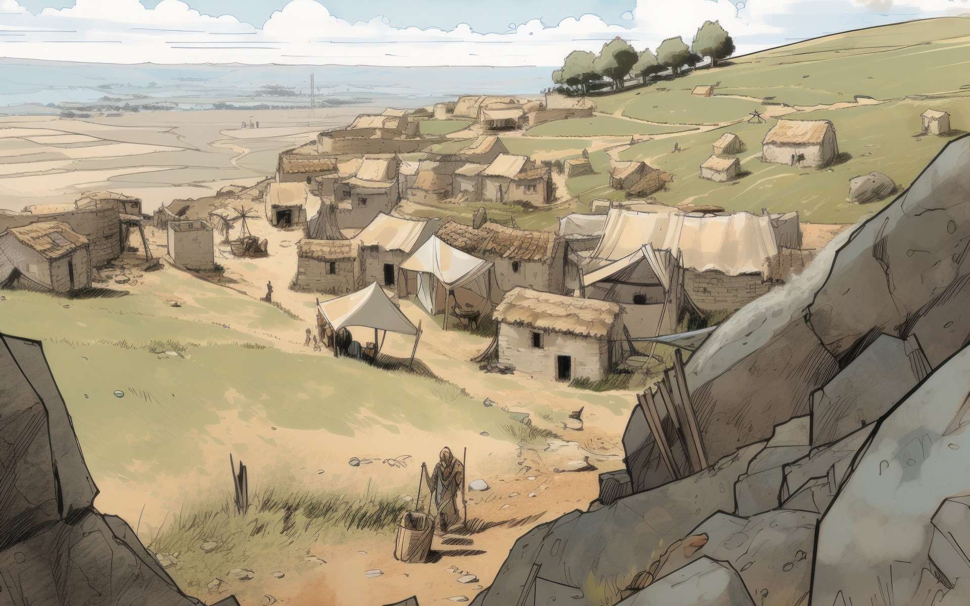 Merveilleux voyage dans le temps à la rencontre d'une famille du néolithique en France