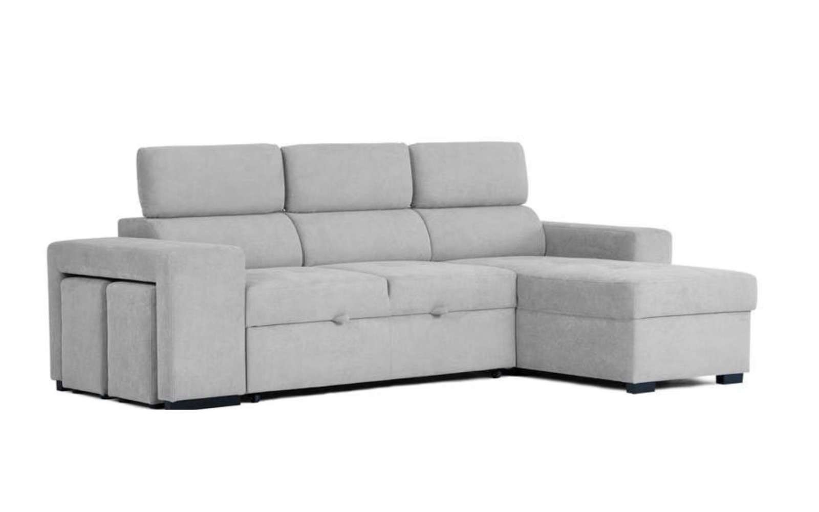 Découvrez l'offre Conforama sur ce canapé d'angle moderne et pratique. (Source : Conforama)