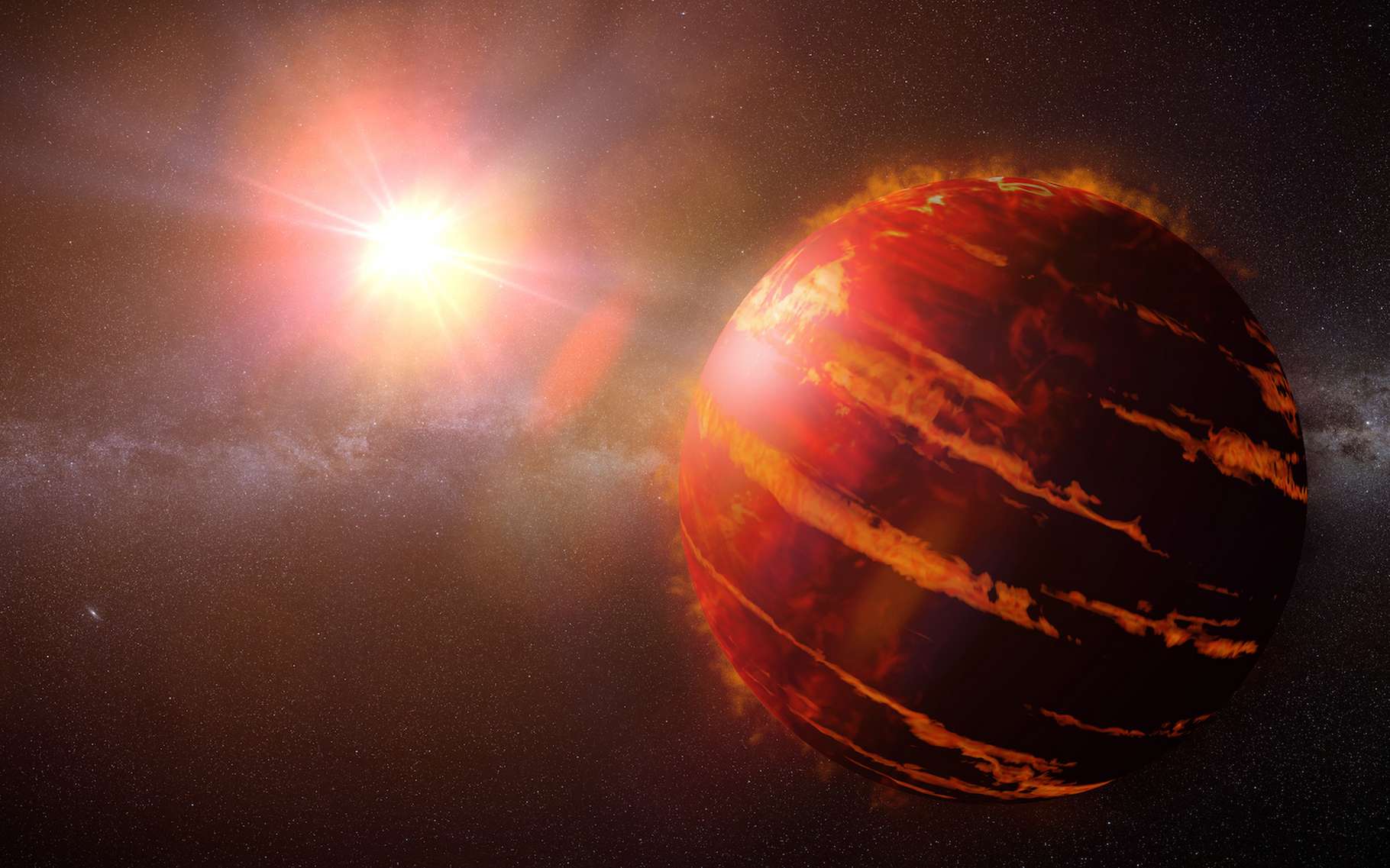 Des astronomes ont observé une exoplanète avec une gigantesque queue de gaz !