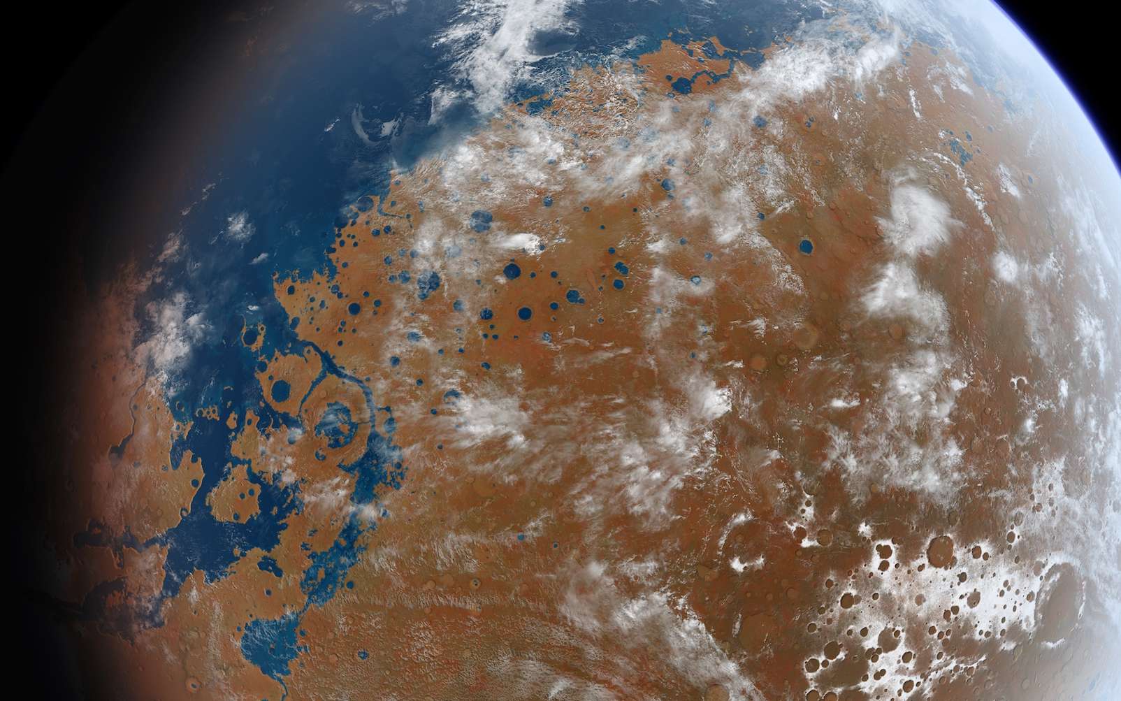 Comment étaient les pluies sur Mars quand elle était habitable ?