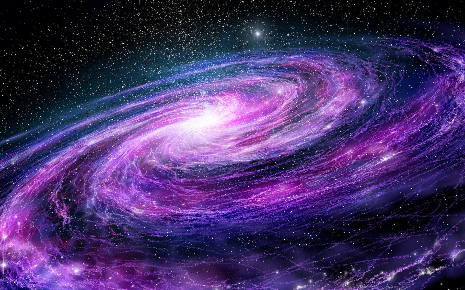 Des astronomes de l’université de l’État du Kansas (États-Unis) ont étudié les sens de rotation de quelque 200.000 galaxies spirales. Ils y ont découvert une structure qui laisse penser que notre Univers n’est pas si homogène que ça. © Alexandr Mitiuc, Adobe Stock