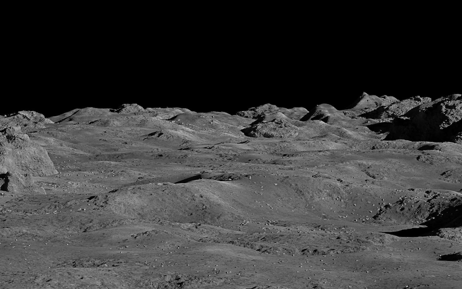 Pour la première fois grâce à l’atterrisseur Chang’e 5, des chercheurs chinois sont parvenus à détecter in situ la présence d’eau à la surface de la Lune. © dottedyeti, Adobe Stock