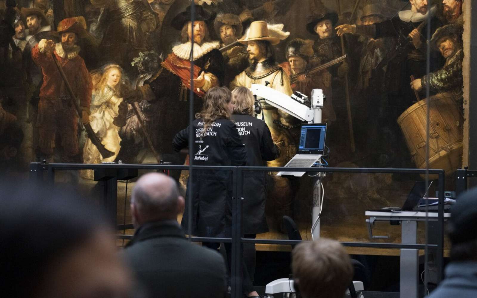 La toile de près de 16 m2 a été photographiée au plus près pour relever chaque détail de l’œuvre. © Rijksmuseum