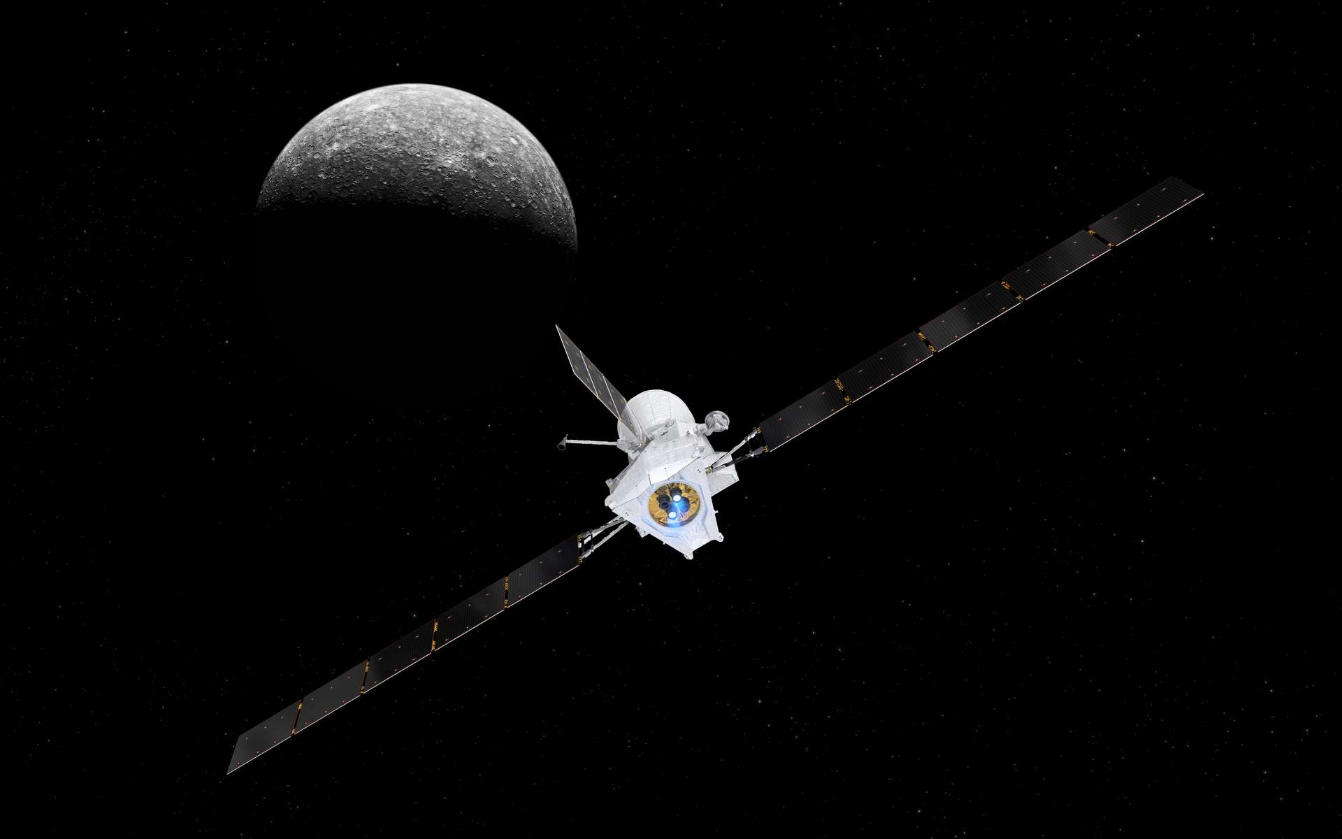Une sonde spatiale va frôler Mercure, la planète la moins explorée du Système solaire, cette nuit