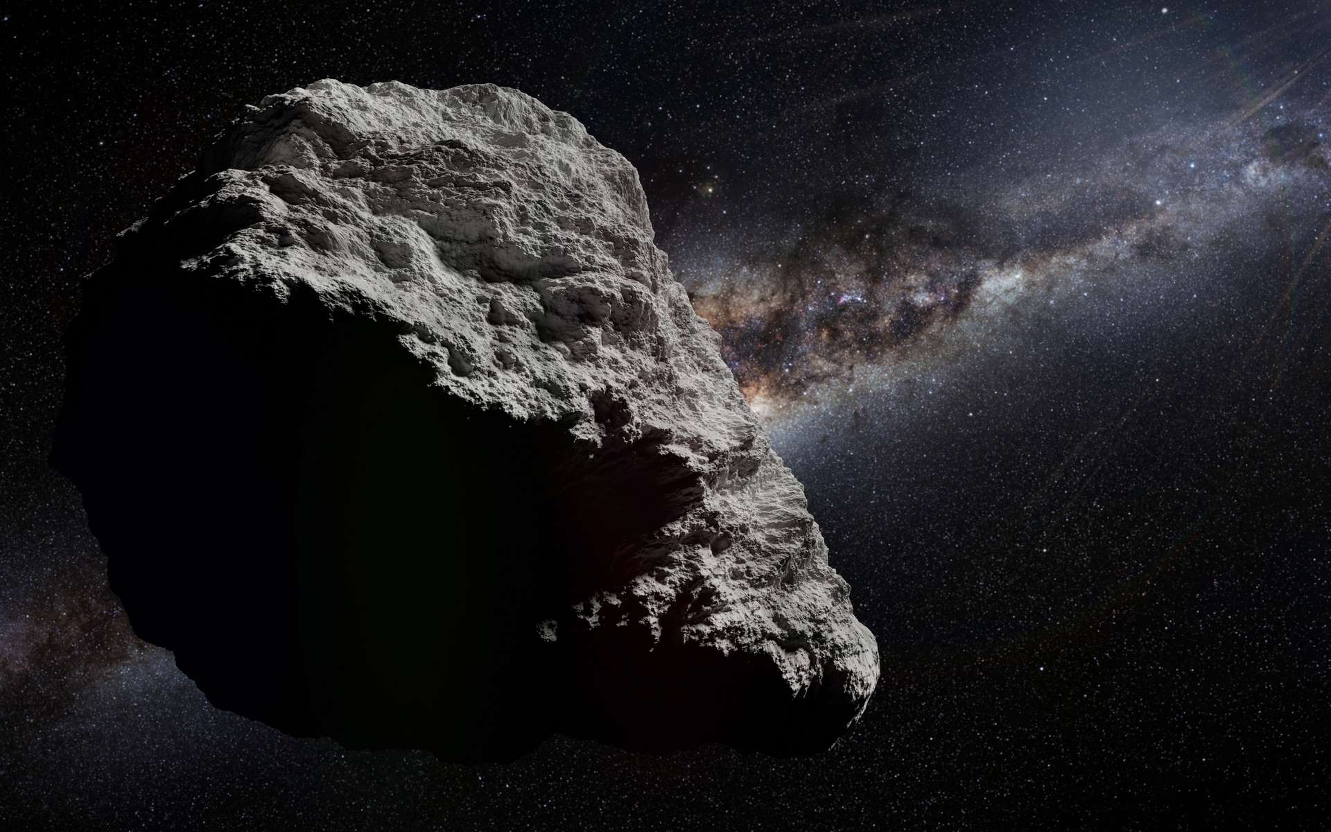 Des chercheurs affirment avoir découvert des acides aminés dans les échantillons de l’astéroïde Ryugu ramenés sur Terre. Illustration d'un astéroïde. © dottedyeti, Adobe Stock
