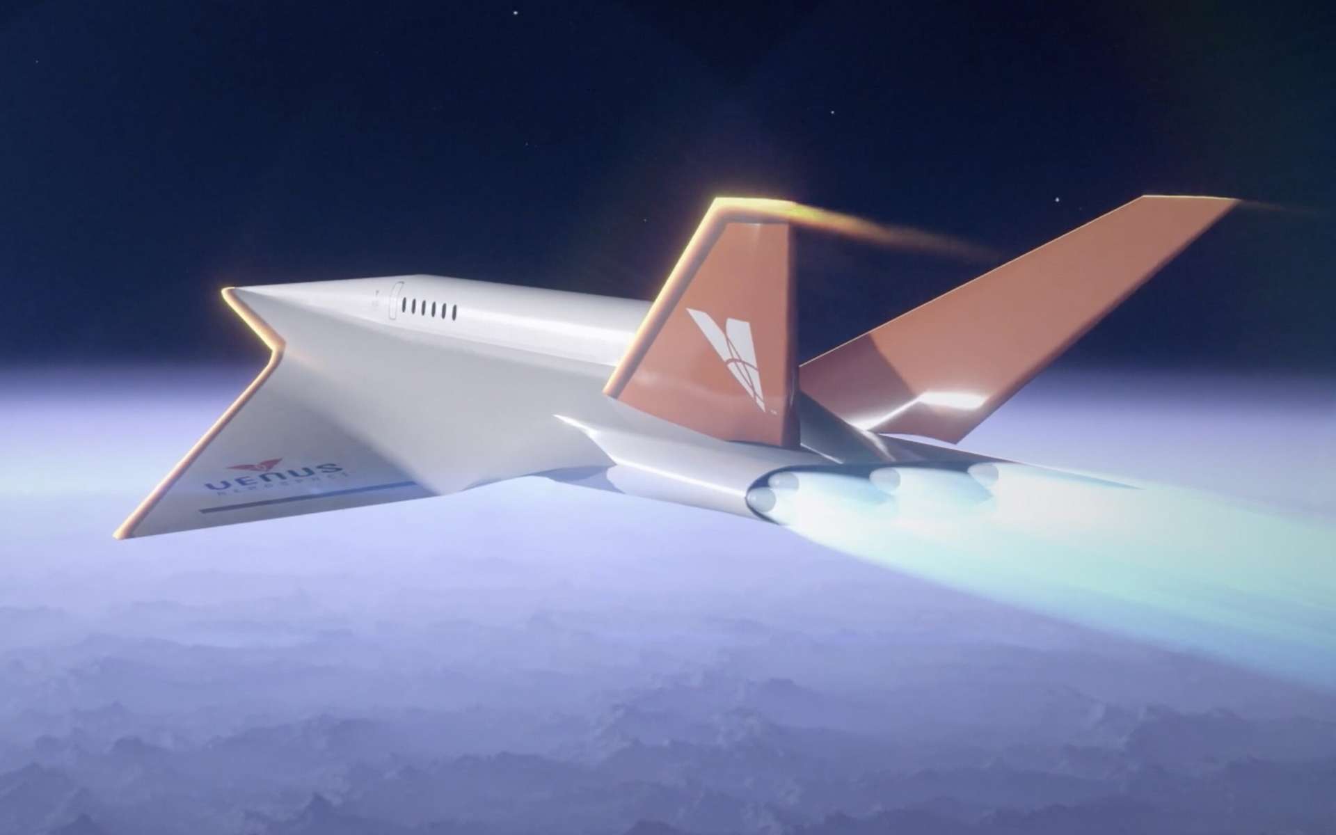 Un rendu d’artiste de ce à quoi devrait ressembler Stargazer, un avion hypersonique qui volera à Mach 9. © Venus Aerospace