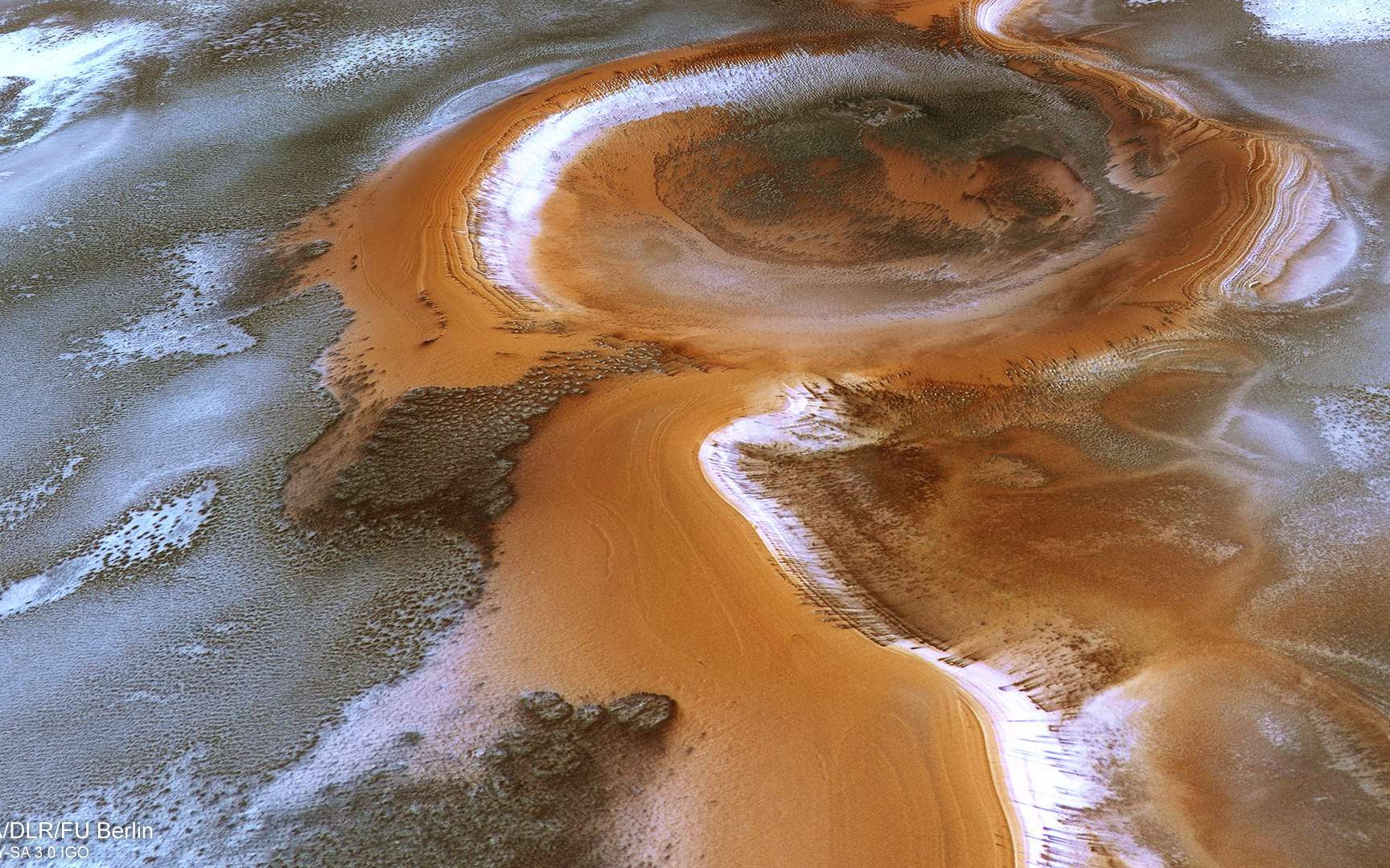 Des images à couper le souffle de Mars en hiver