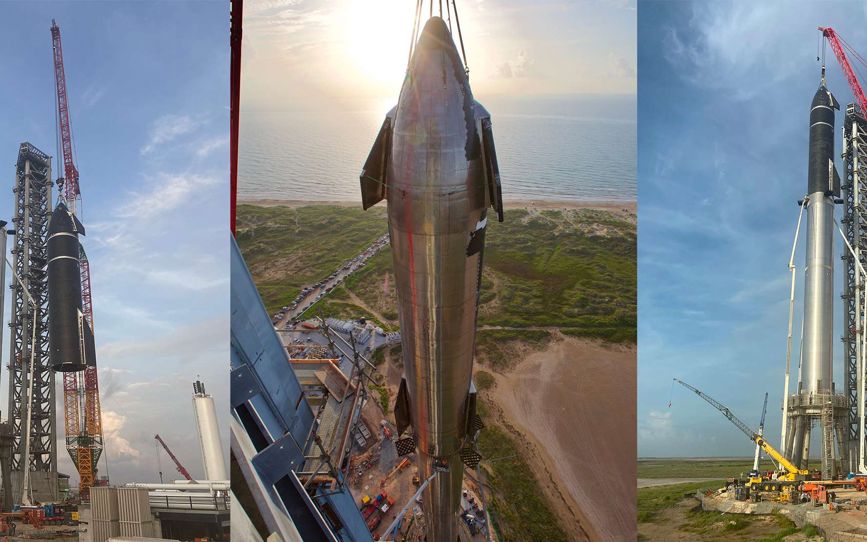 SpaceX : le plus grand lanceur au monde prend forme