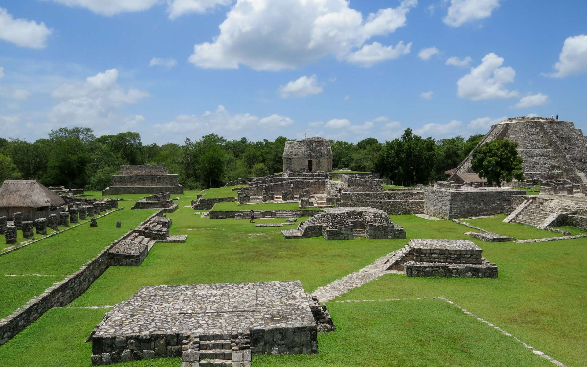 Les vestiges de la cité Mayapán, au Mexique. © Fran, Adobe Stock