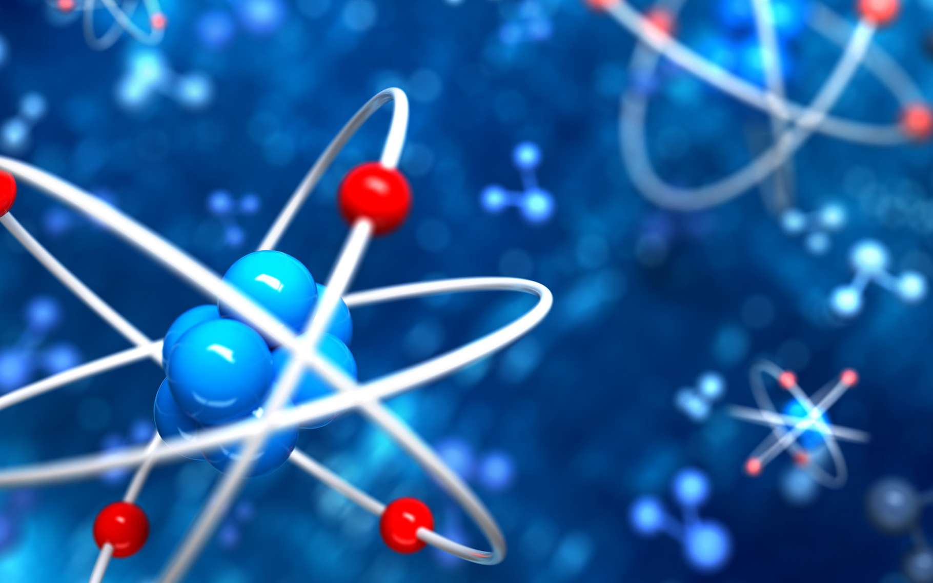 Une représentation symbolique du modèle de l’atome. © Leigh Prather, Shutterstock