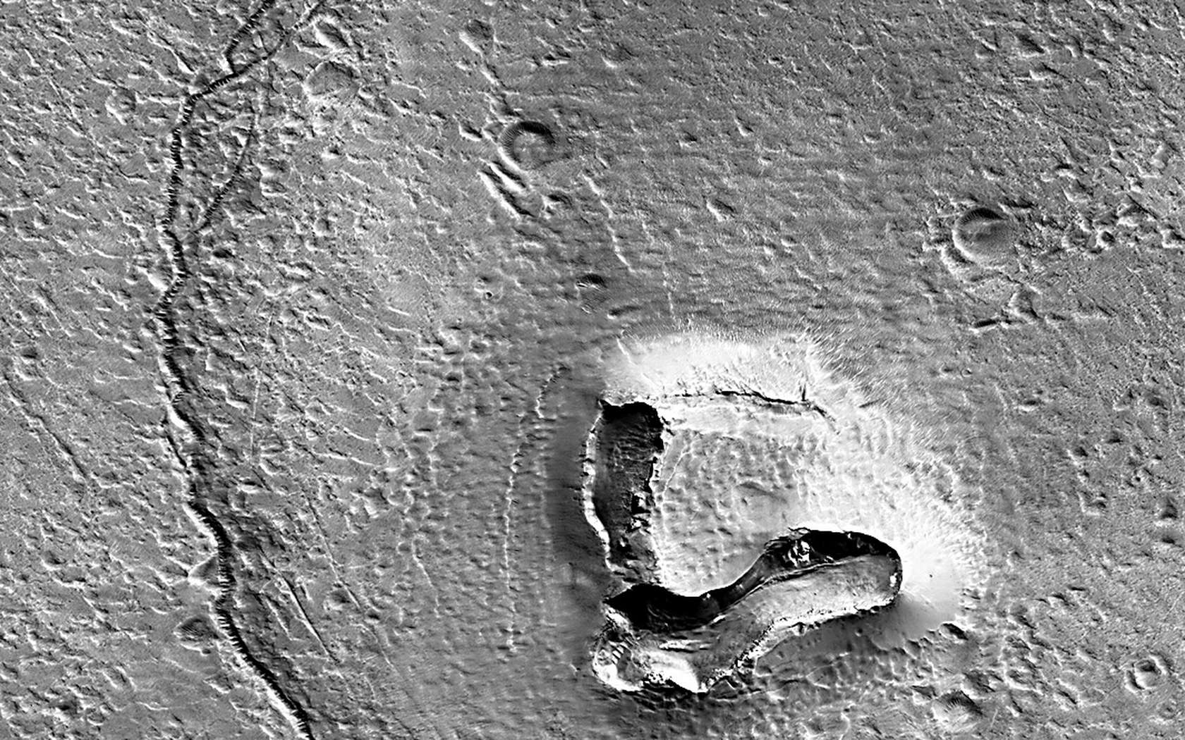 Une tête d'ours photographiée à la surface de Mars !