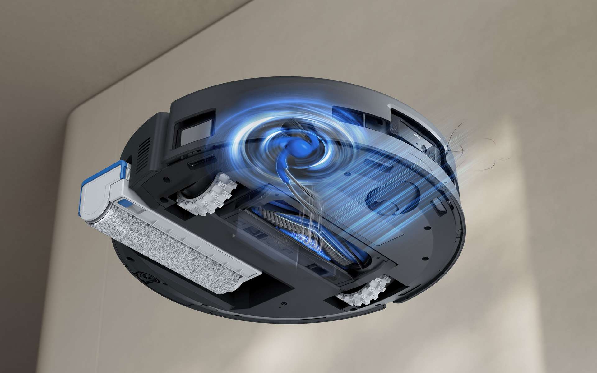 DEEBOT T80 OMNI : voici la Rolls-Royce des robots nettoyants qui intègre la « OZMO ROLLER Mopping technology »