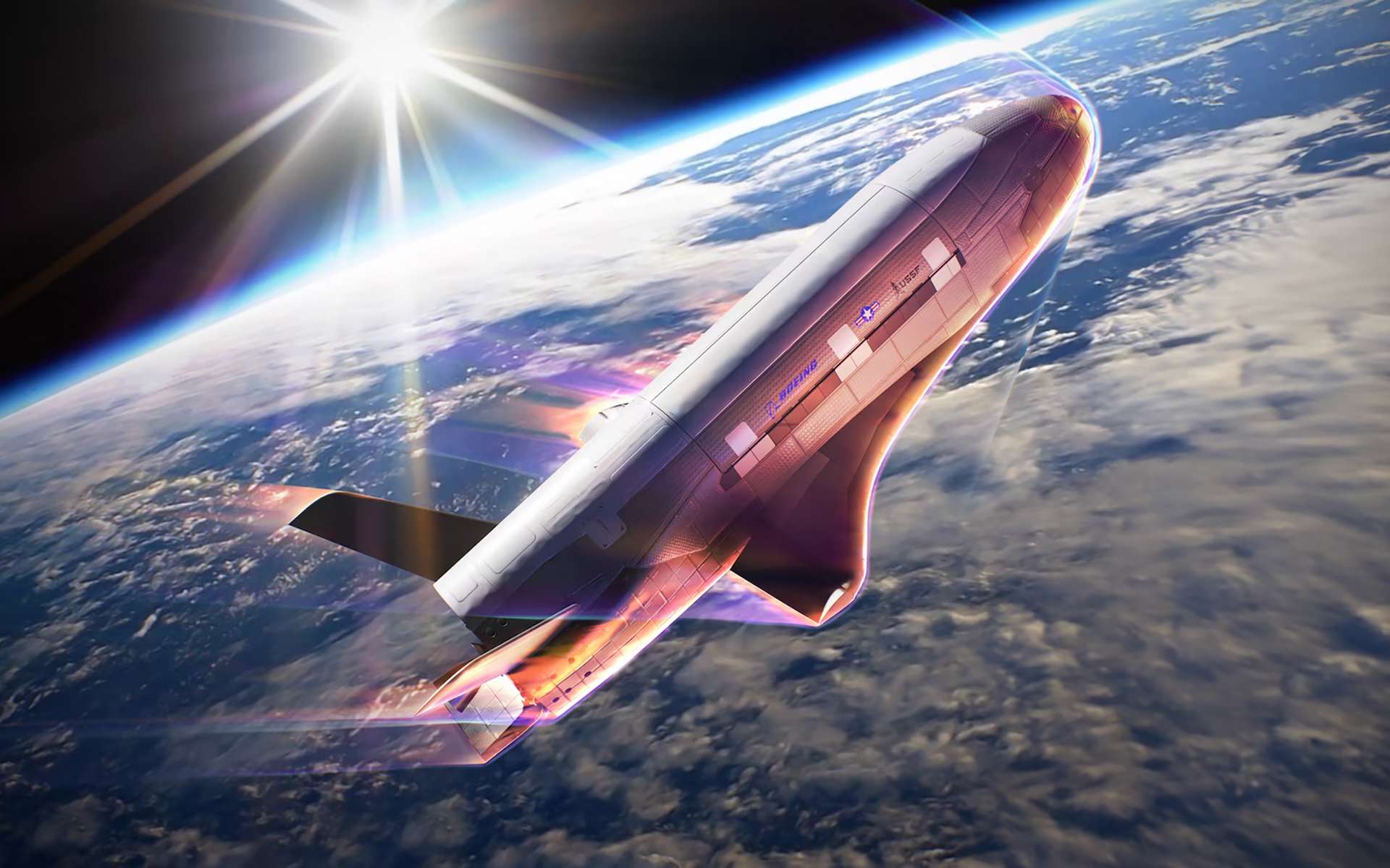 Le mystérieux avion spatial X-37B publie une image de la Terre avec des éléments effacés