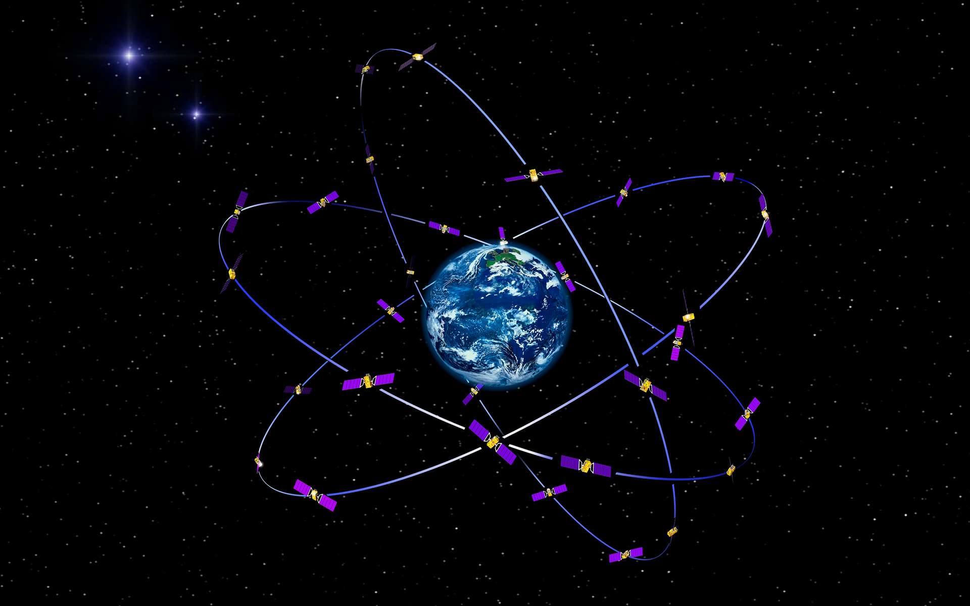Egnos est constitué d'un réseau d'une quarantaine de stations réparties dans toute l'Europe pour enregistrer, corriger et améliorer les données du GPS américain notamment, mais aussi du Glonass russe et de l'européen Galileo. © ESA, J. Huart