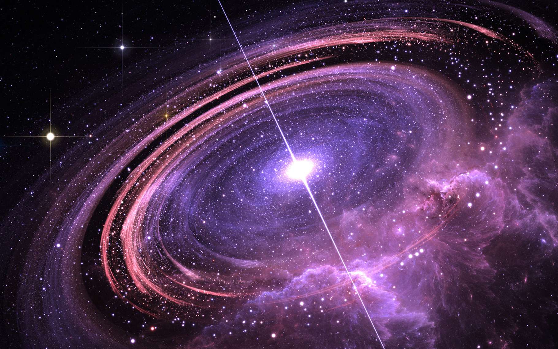 Un pulsar pour guider les futurs vaisseaux spatiaux lors des voyages interstellaires ? © Peter Jurik, Adobe Stock