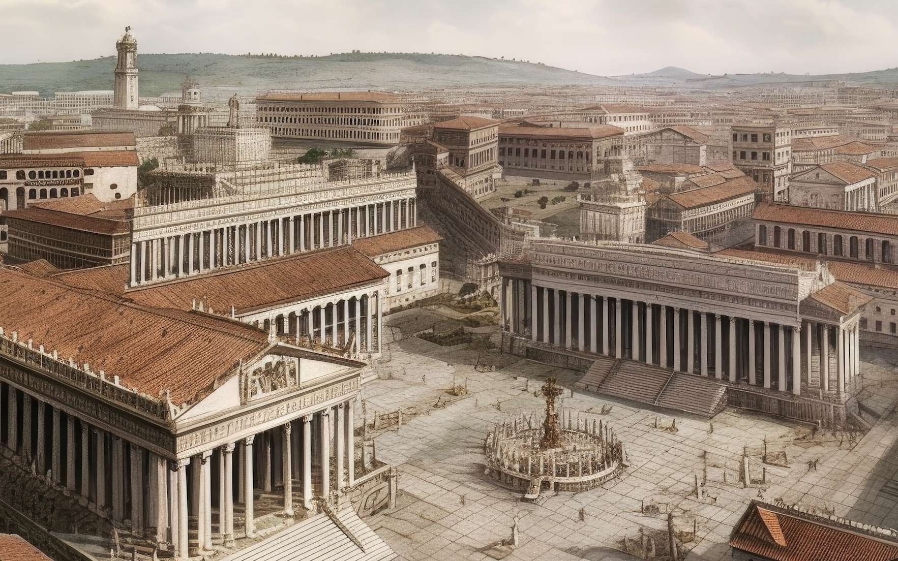Les transformations d'une ville durant les dernières années de l'Empire romain