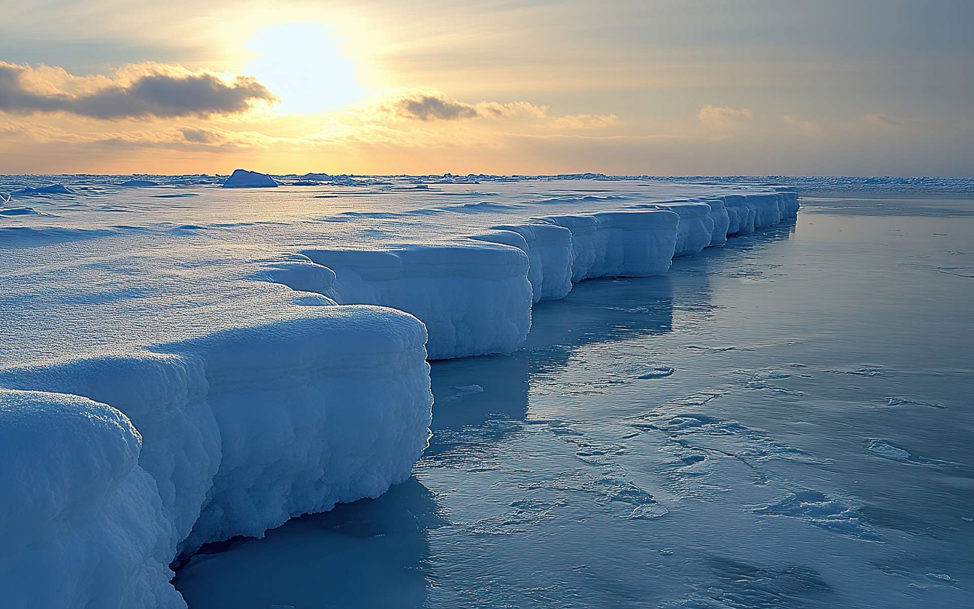 Record alarmant : jamais la banquise n'avait couvert aussi peu de surface en hiver !