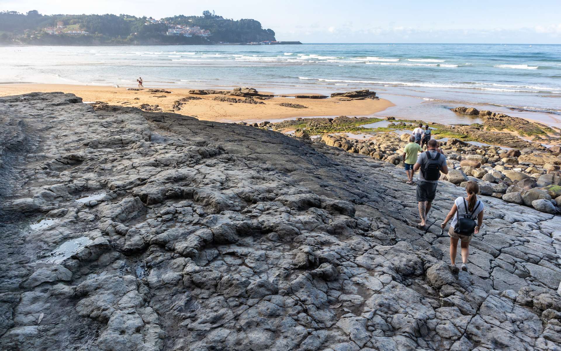 Faites l'expérience unique de marcher dans les pas des dinosaures sur une plage en Espagne