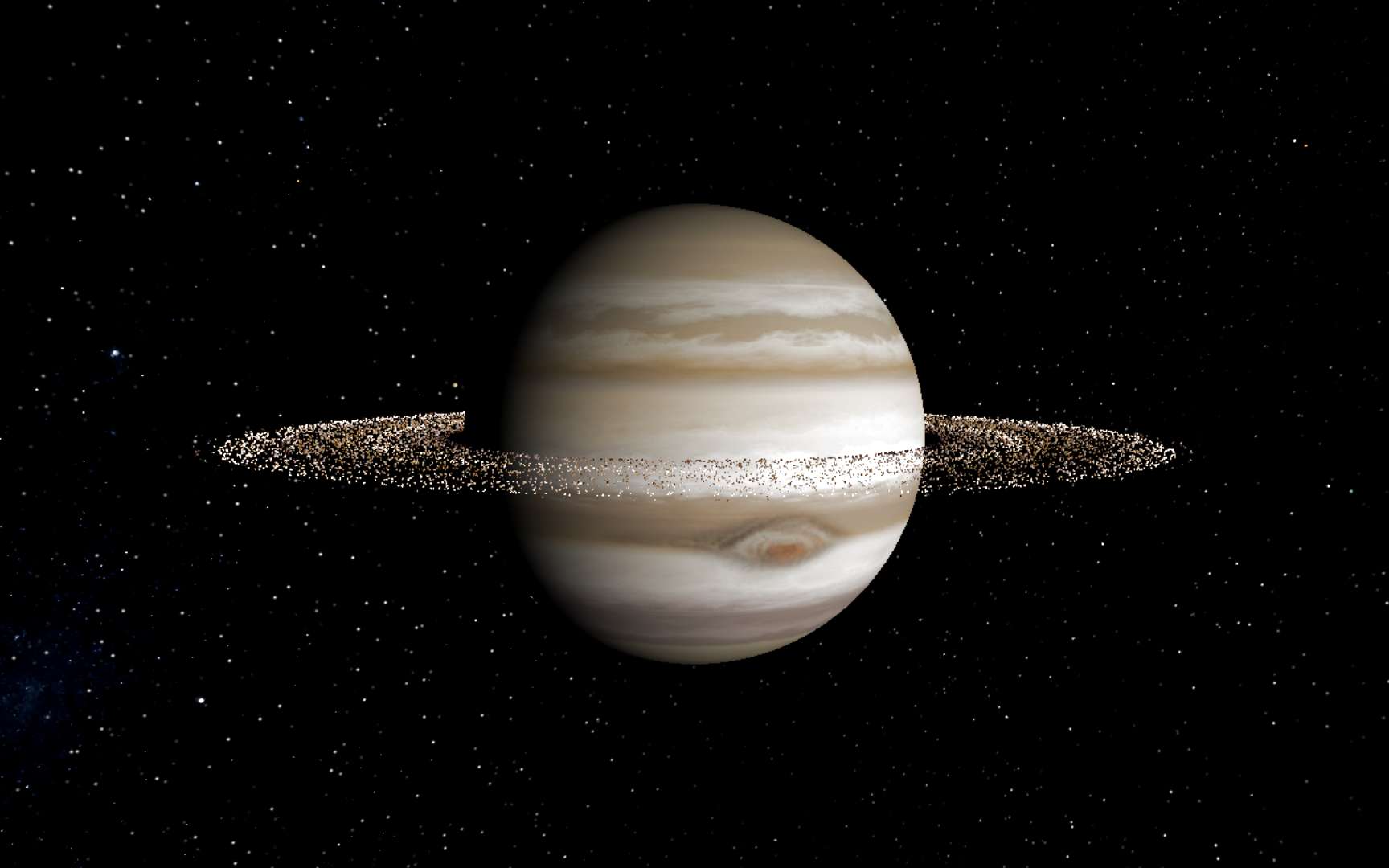On sait pourquoi Jupiter n'a pas les anneaux de Saturne