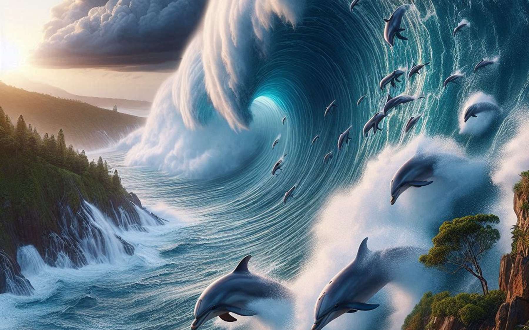 Le jour où une submersion de 13 mètres a projeté des dauphins au sommet des falaises