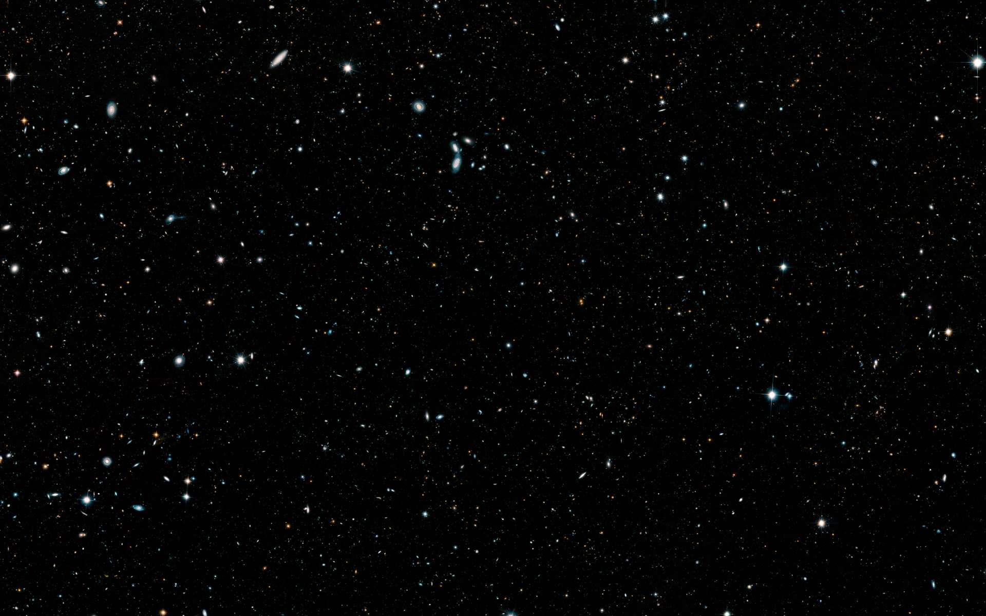 Le Hubble Legacy Field © Nasa, ESA, G. Illingworth and D. Magee (University of California, Santa Cruz), K. Whitaker (University of Connecticut), R. Bouwens (Leiden University), P. Oesch (University of Geneva), and the Hubble Legacy Field team