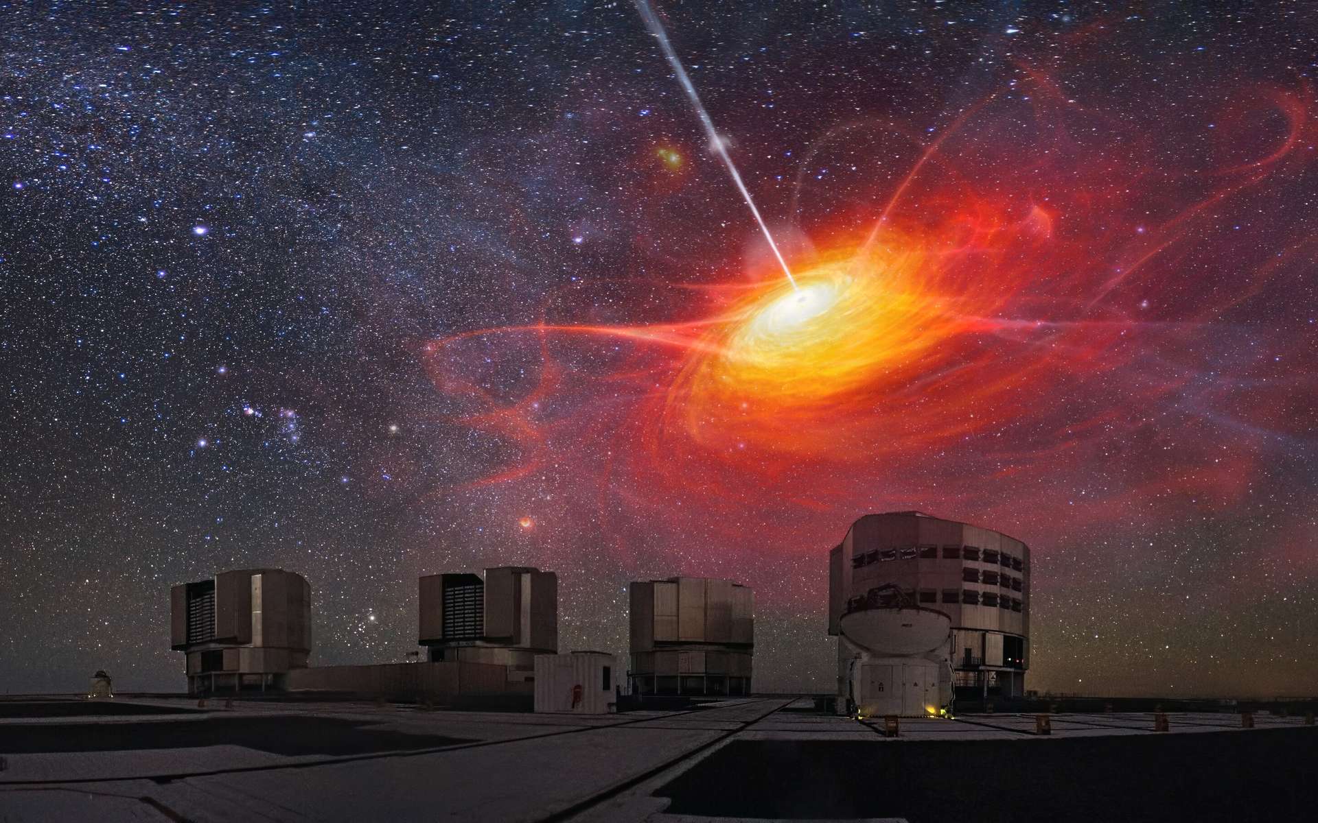 La première mesure directe de la masse d'un trou noir à 11 milliards d'années-lumière surprend les cosmologistes