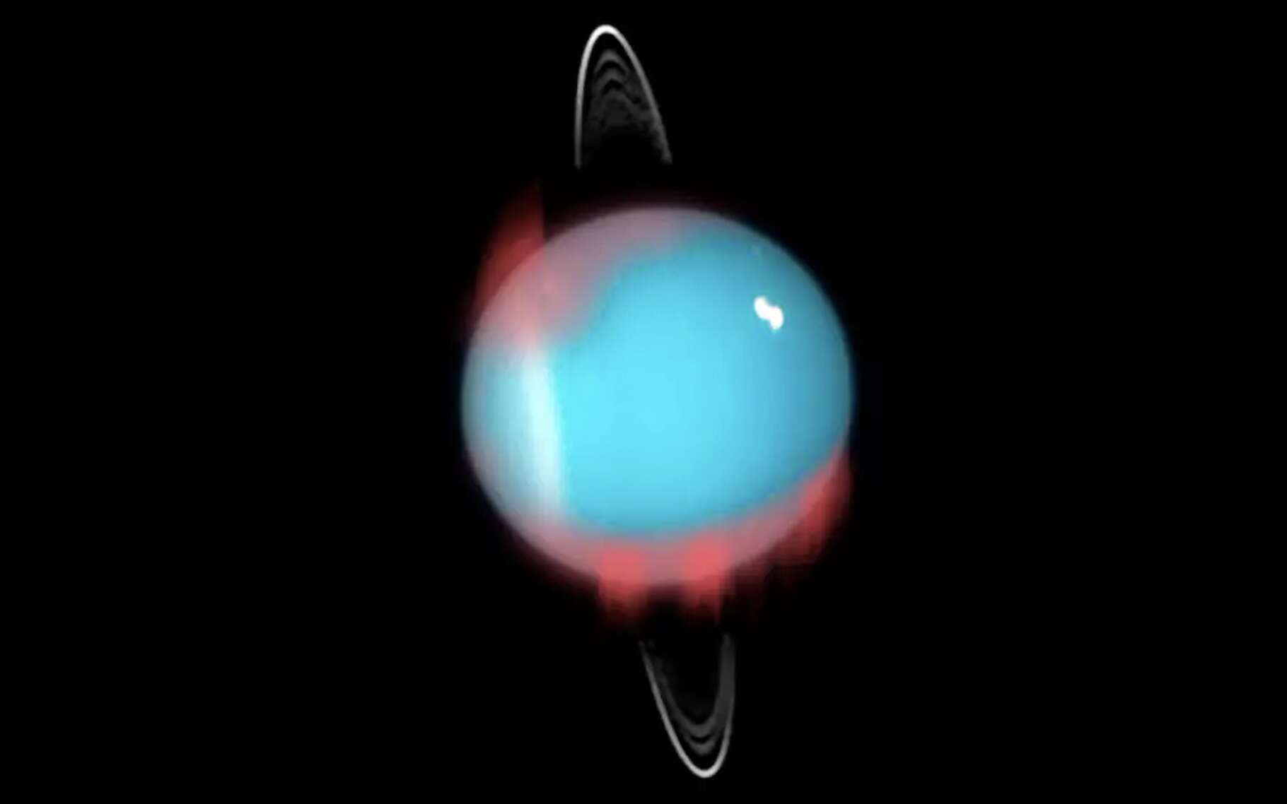 De merveilleuses aurores boréales infrarouges sur Uranus