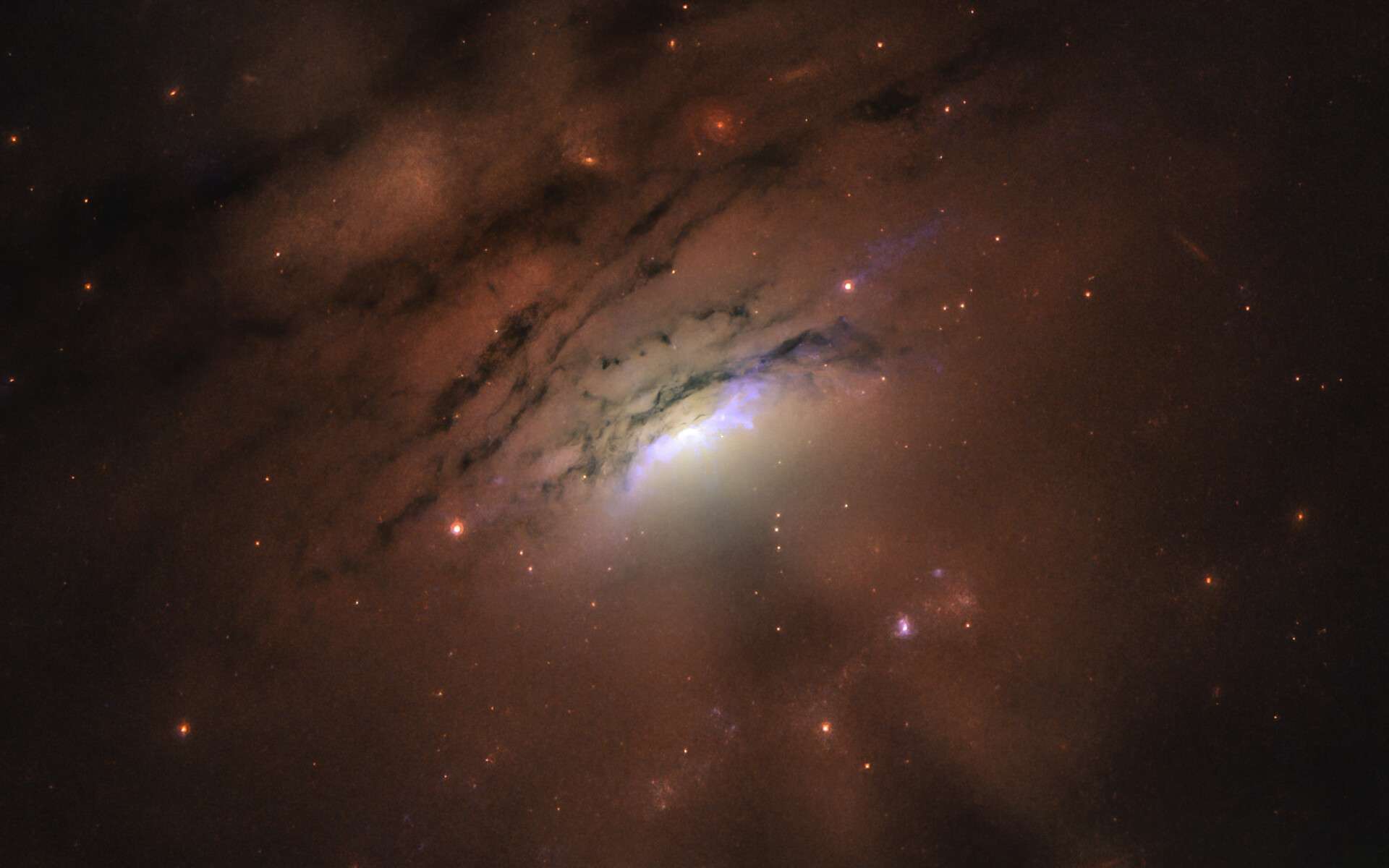 IC 5063 vue par Hubble. © Nasa, ESA, STScI and W.P. Maksym (CfA)