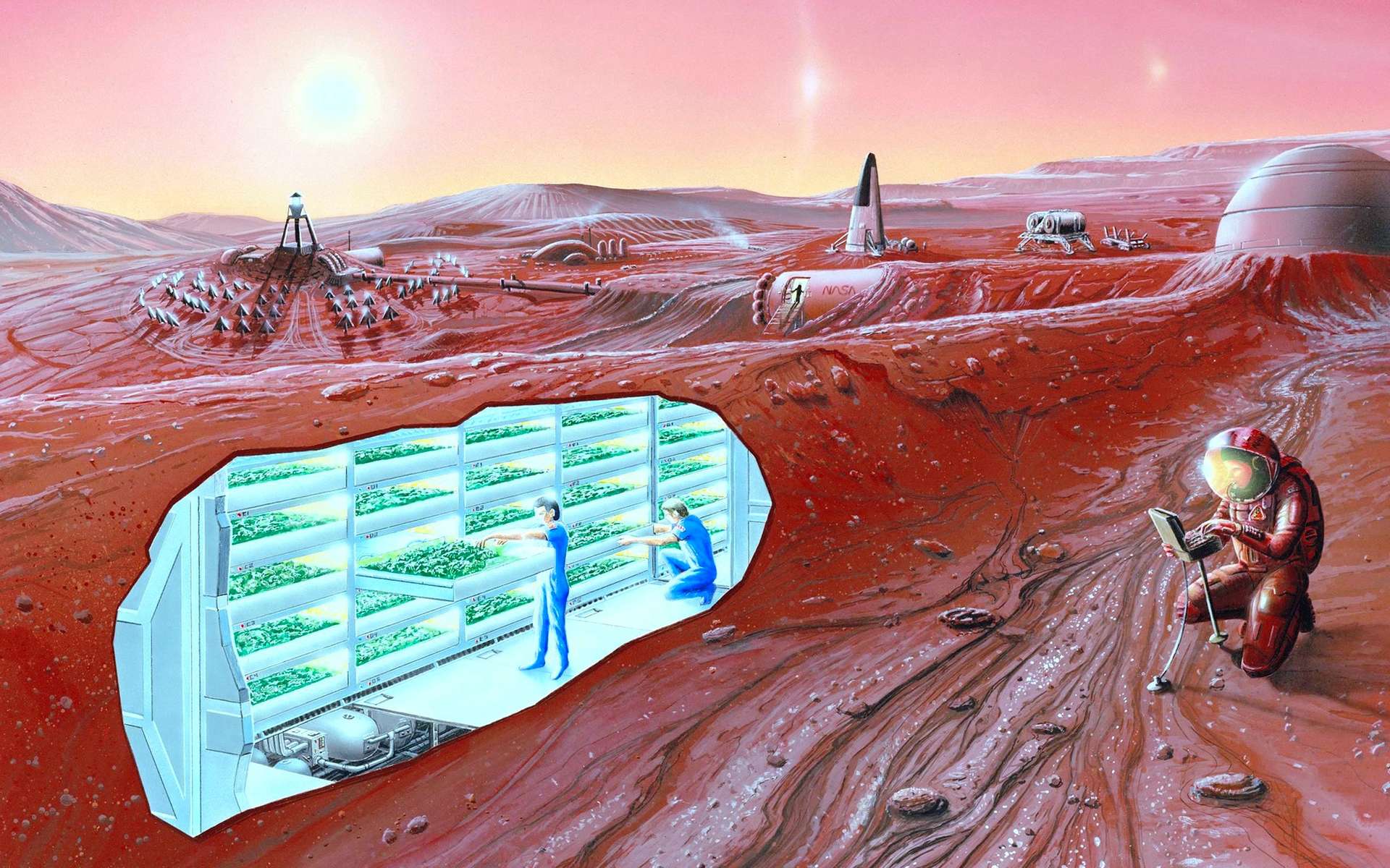 Les colons martiens pourront respirer massivement de l'oxygène grâce à l'intelligence artificielle