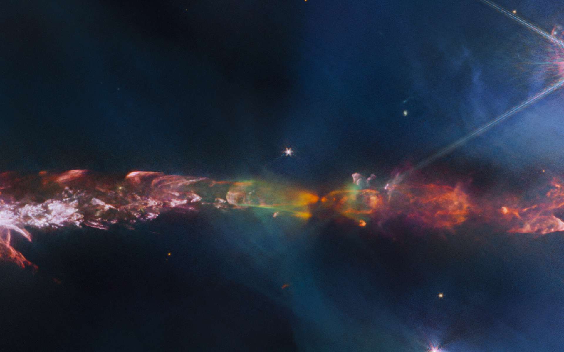 Le télescope James-Webb révèle des détails magnifiques d'une étoile en train de naître