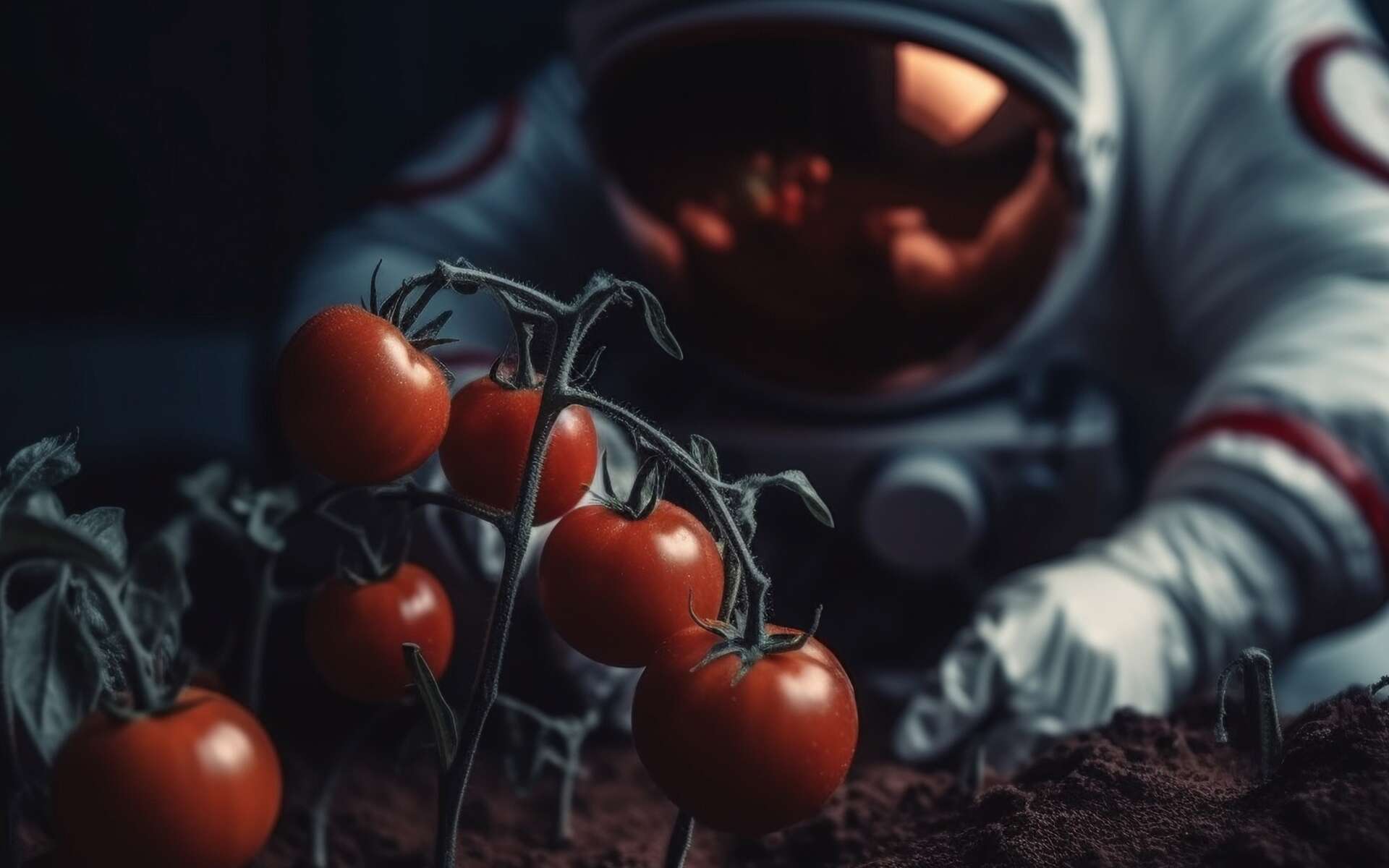 Une tomate perdue dans la Station spatiale retrouvée 8 mois après !