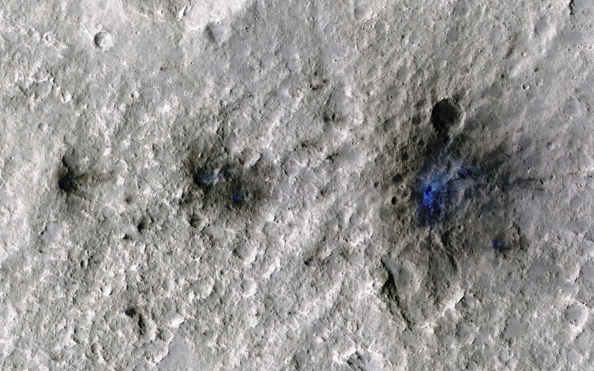Des impacts de météorites sur Mars ont été enregistrés pour la première fois