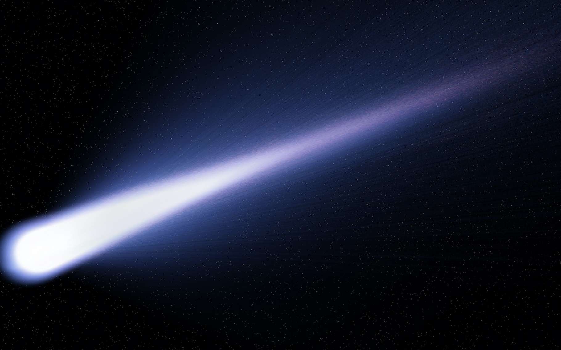 Les observations de chercheurs de l’université de Cracovie (Pologne) laissent penser que la comète interstellaire Borisov est en train de se fragmenter. Ici, une image d’illustration, une vue d’artiste montrant une comète quelconque. © Martin, Adobe Stock