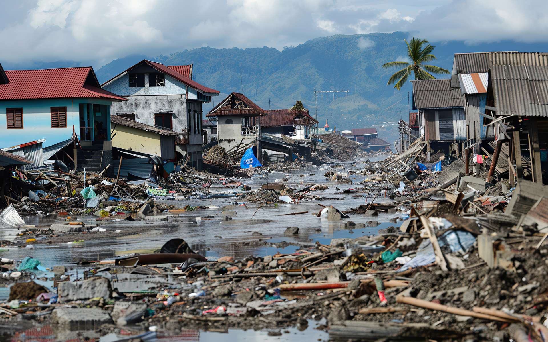 Mayotte submergée par les eaux après le cyclone Dikeledi