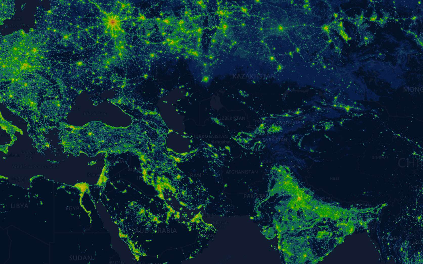 La pollution lumineuse atteint 85 % du territoire français !