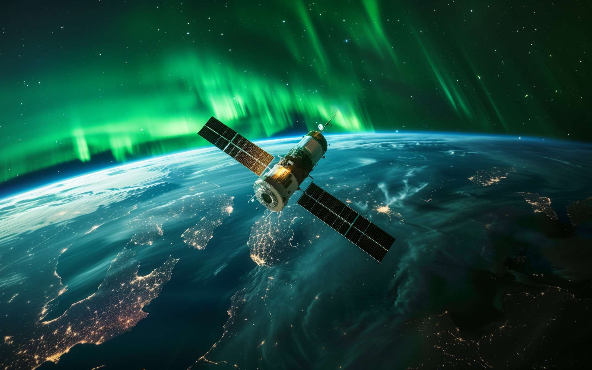 Voici la Terre couronnée d'aurores boréales vue de l'espace le 11 mai