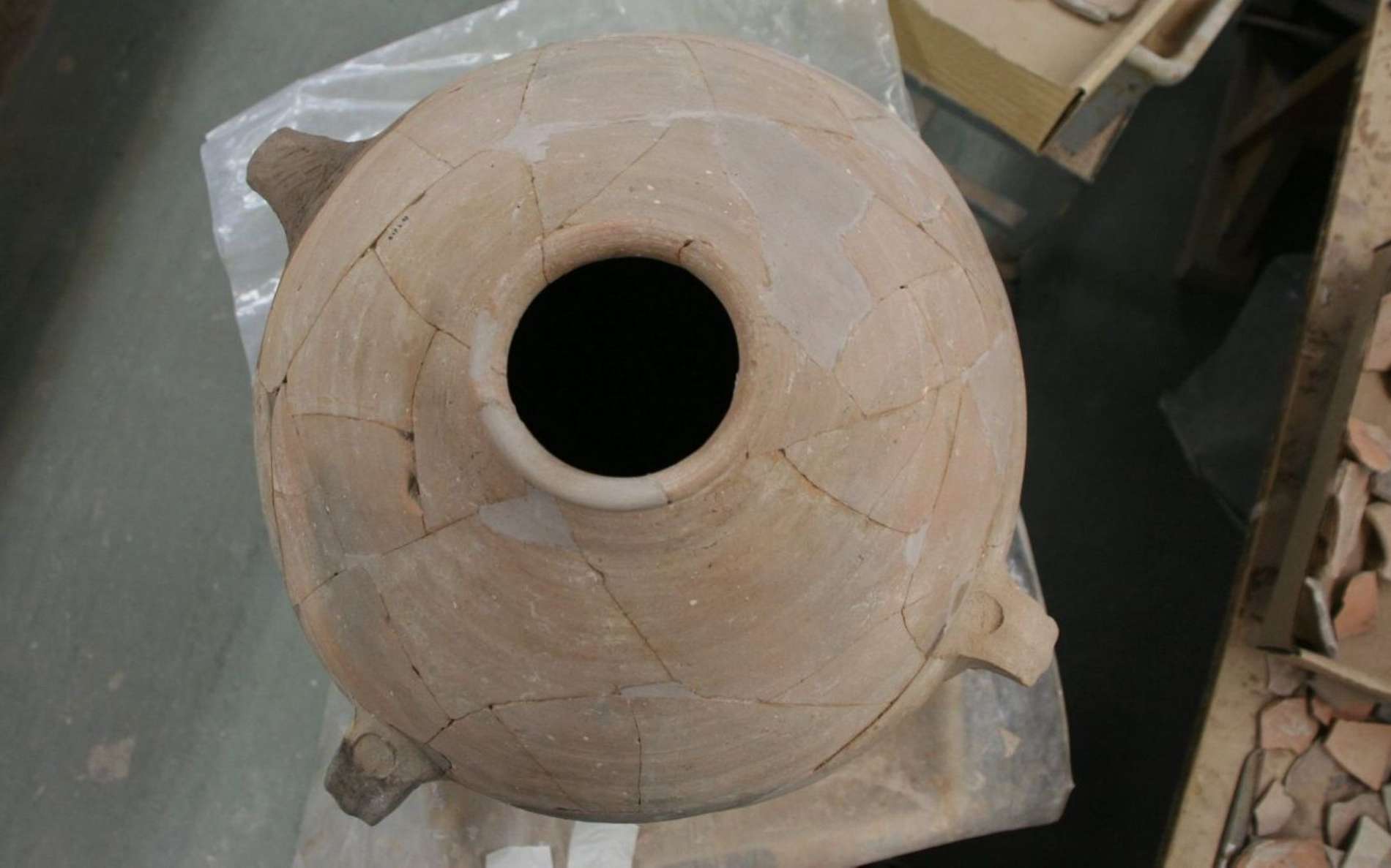 Une photo de l'une des poteries étudiées comme mémoire du champ magnétique terrestre. © Oded Lipschit