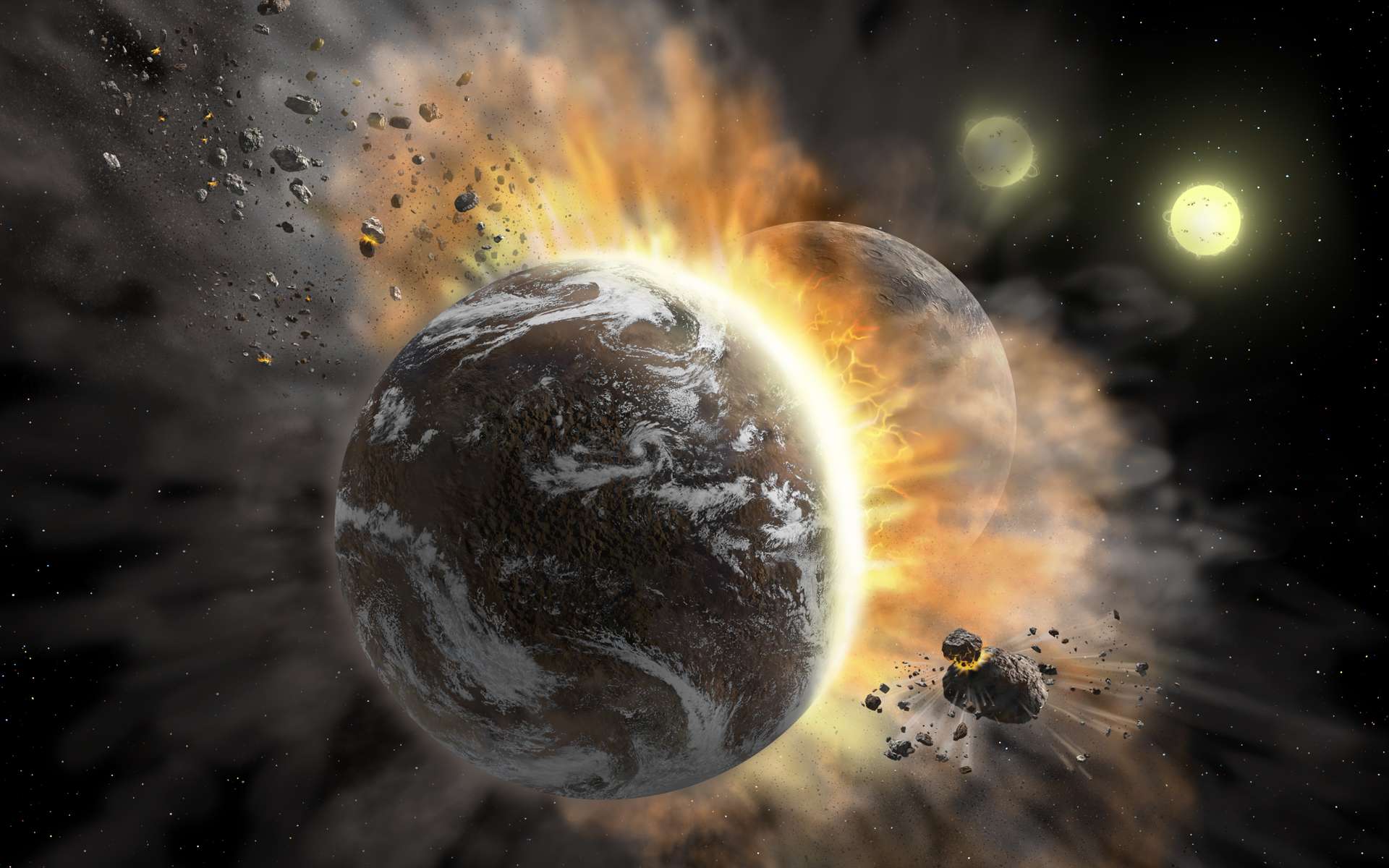 Des collisions de planètes auraient créé des diamants cosmiques