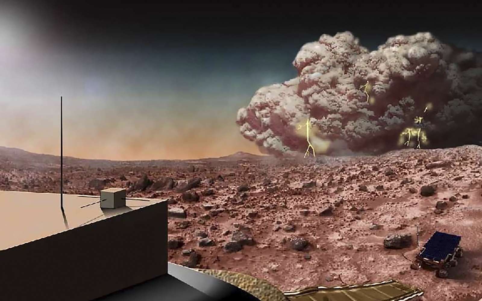Mars : les tempêtes de poussière modifient la chimie du sol