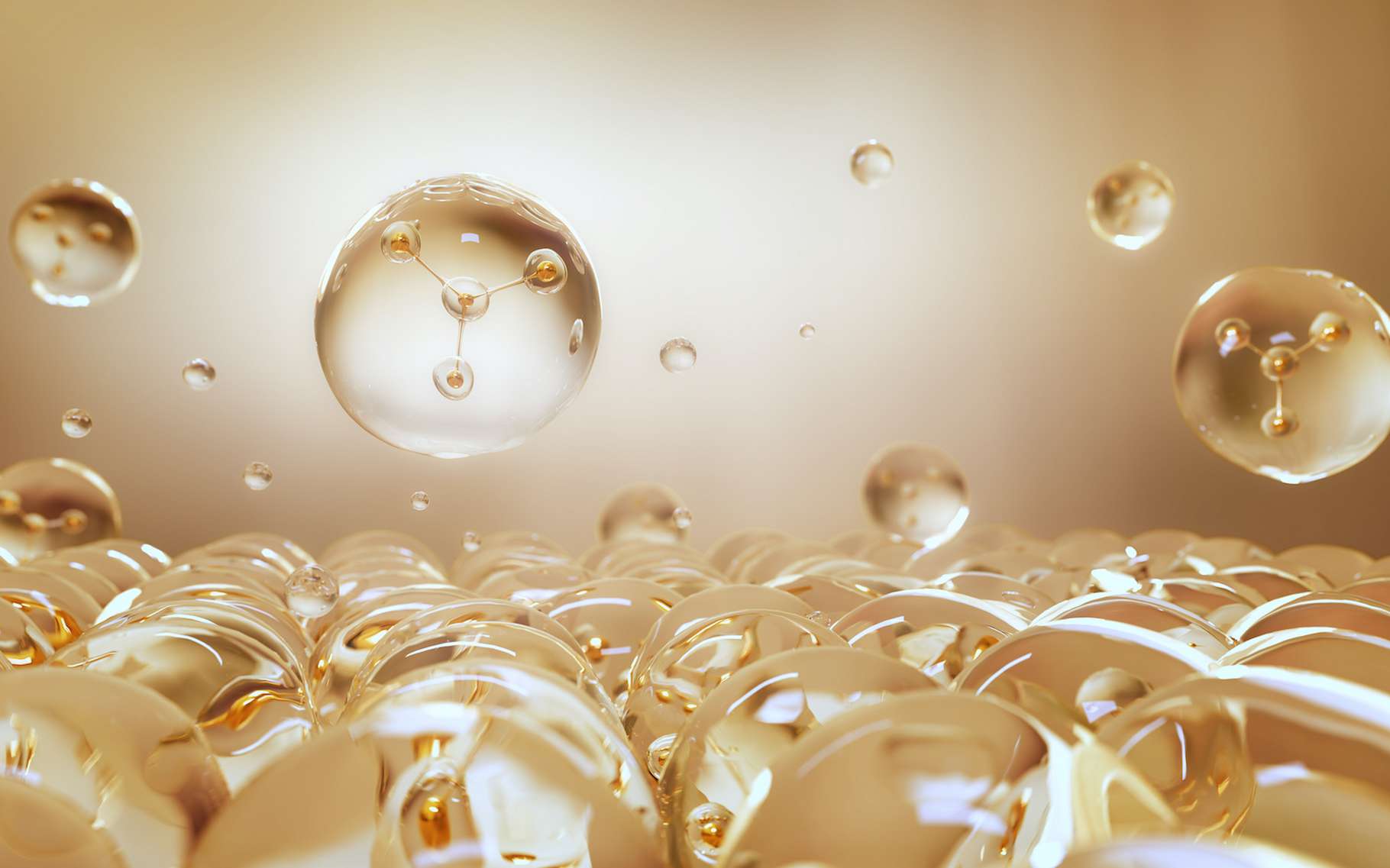 Des chercheurs de l’université de Manchester (Royaume-Uni) sont parvenus à observer les mouvements d’atomes uniques dans un liquide à la surface d’un solide. © onimate, Adobe Stock